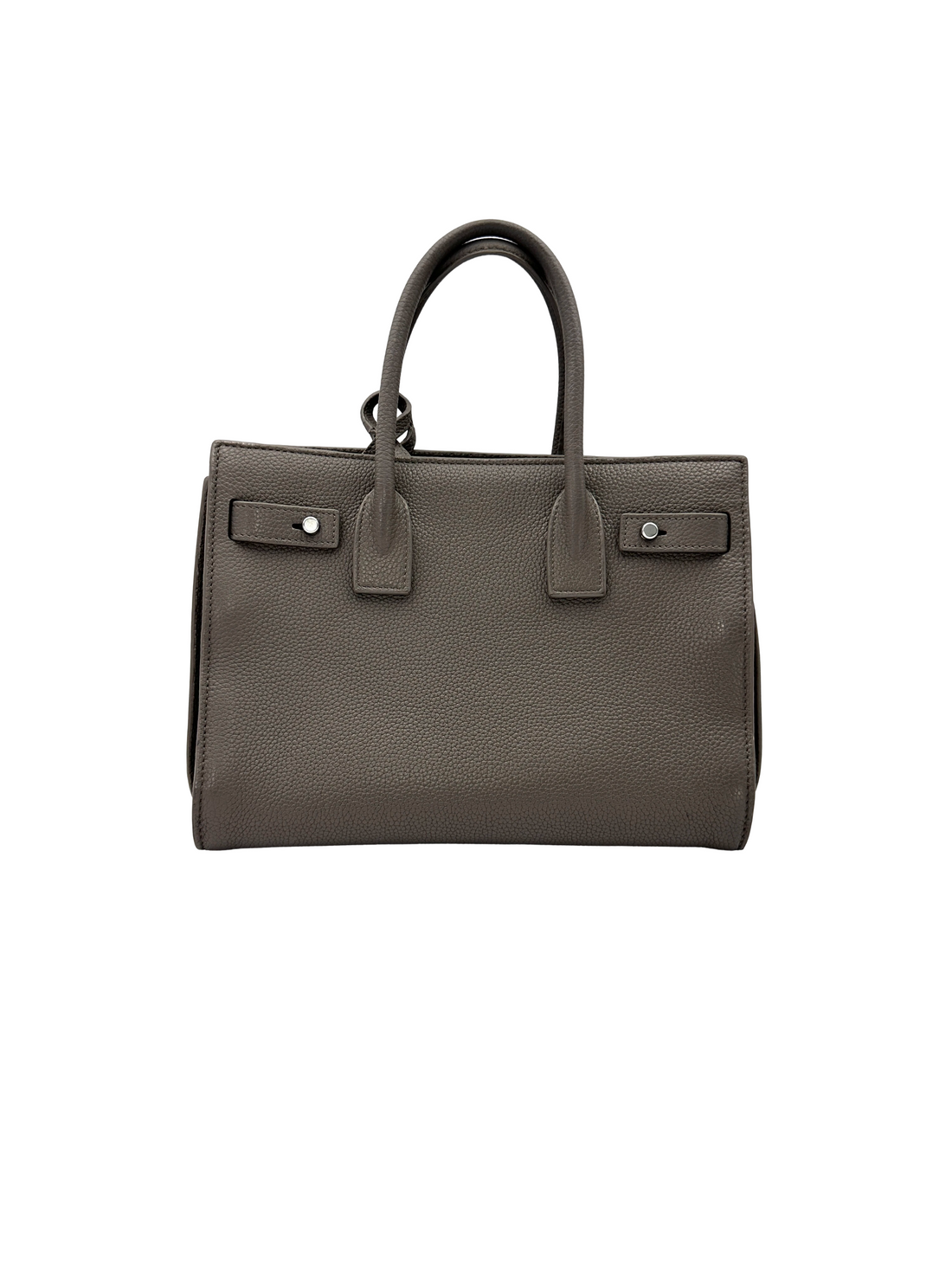 Saint Laurent Sac de Jour Grey Leather Medium Size Handle Bag SL295