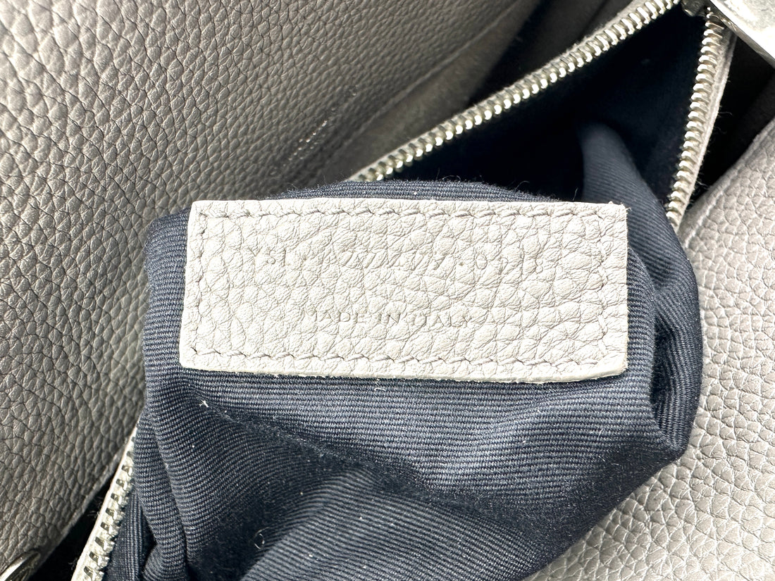 Saint Laurent Sac de Jour Grey Leather Medium Size Handle Bag SL295