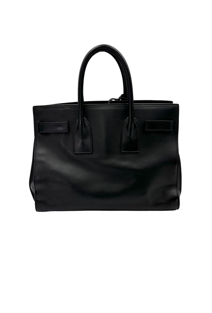 Saint Laurent Sac de Jour Black Leather Medium Size Handle Bag SL297