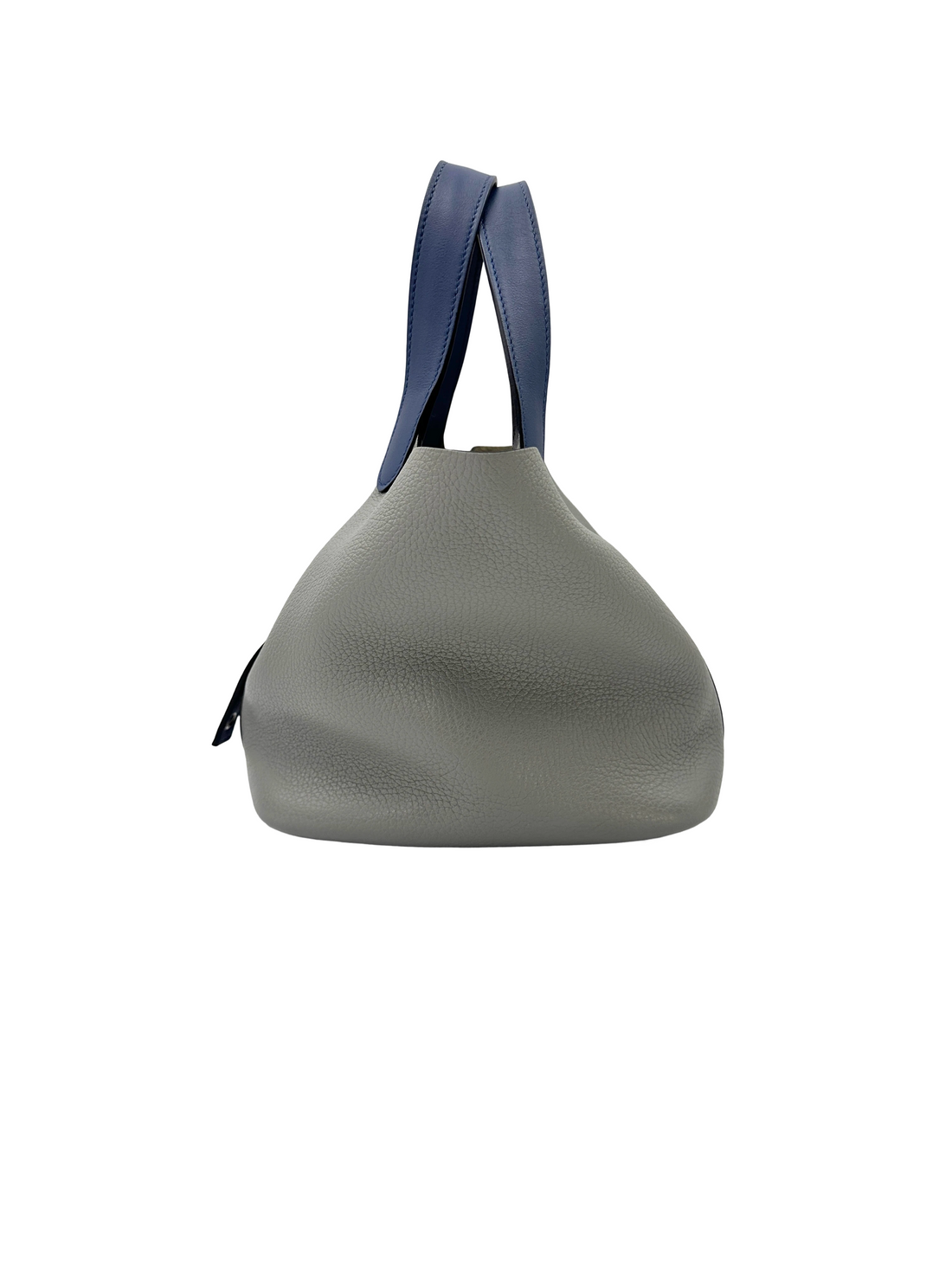 Hermes Picotin Blue/Grey Leather Handle Bag HR186