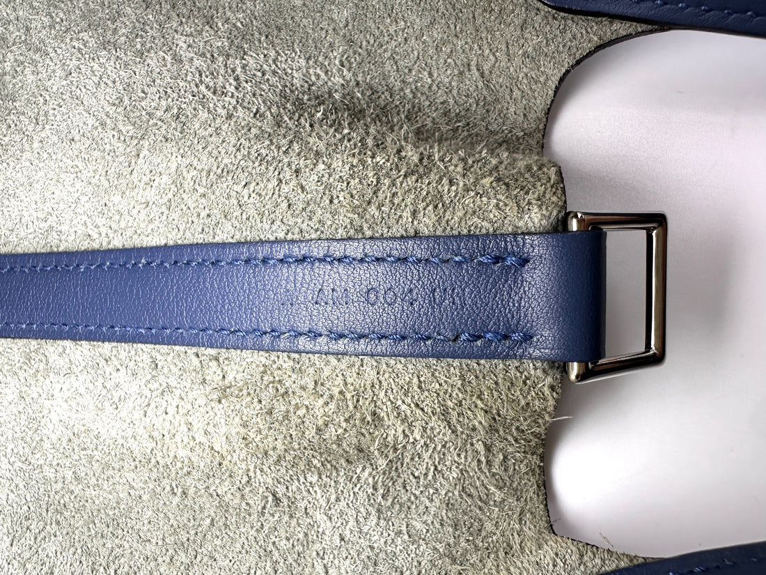 Hermes Picotin Blue/Grey Leather Handle Bag HR186