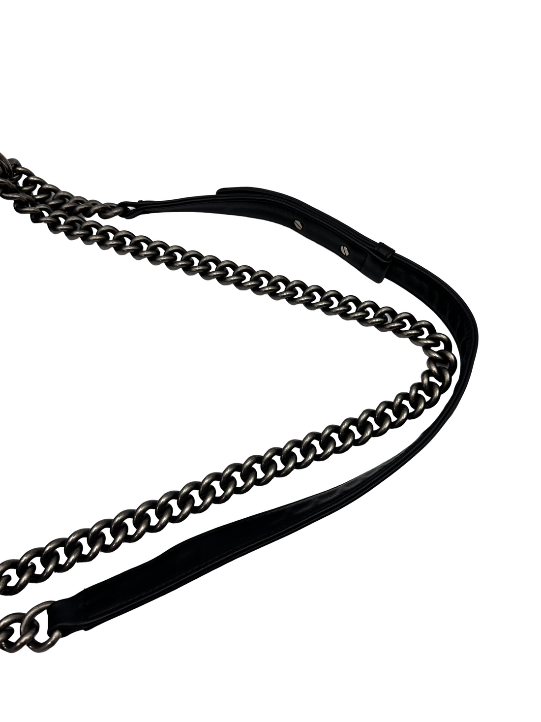 Chanel LeBoy Black Quilted Leather Large Size Flap Bag With Silver Buckle(19***17) CC2574