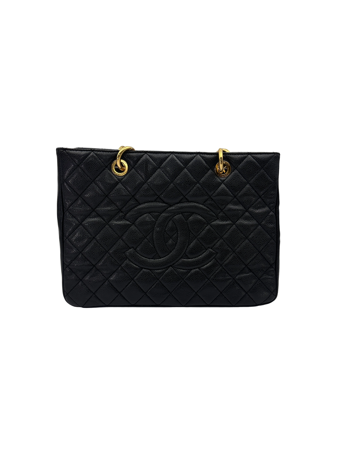 Chanel GST Black Quilted Leather Tote Handle Bag(16***39) CC2575