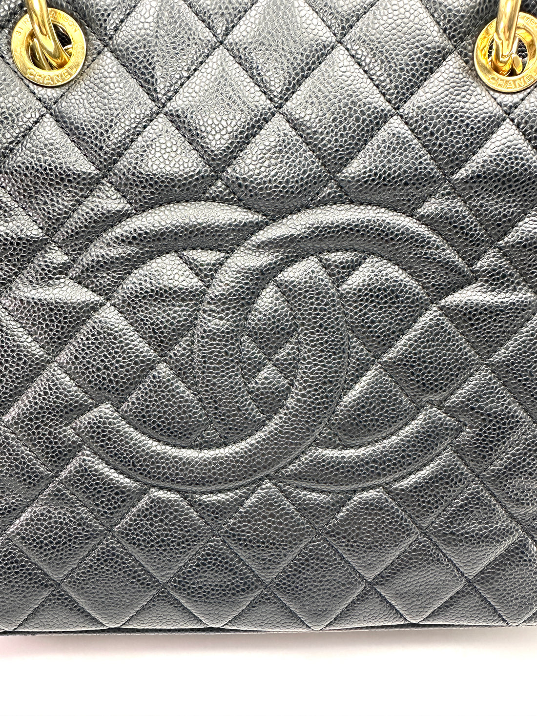 Chanel GST Black Quilted Leather Tote Handle Bag(16***39) CC2575