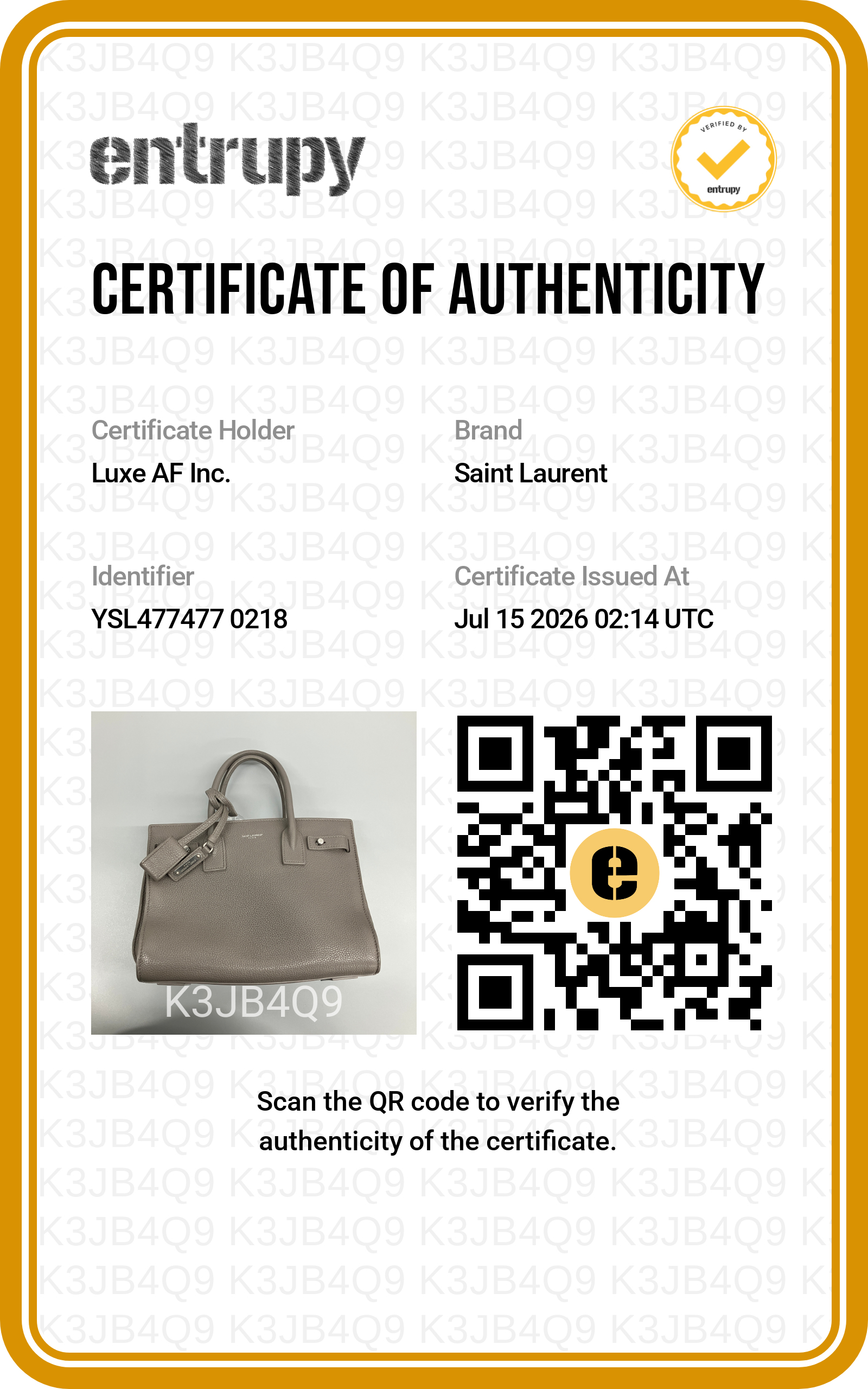Saint Laurent Sac de Jour Grey Leather Medium Size Handle Bag SL295