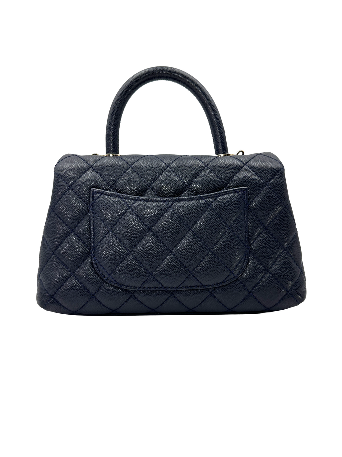 Chanel CoCo Handle Navy Quilted Leather Small Size Shoulder Bag(30***91) CC2581