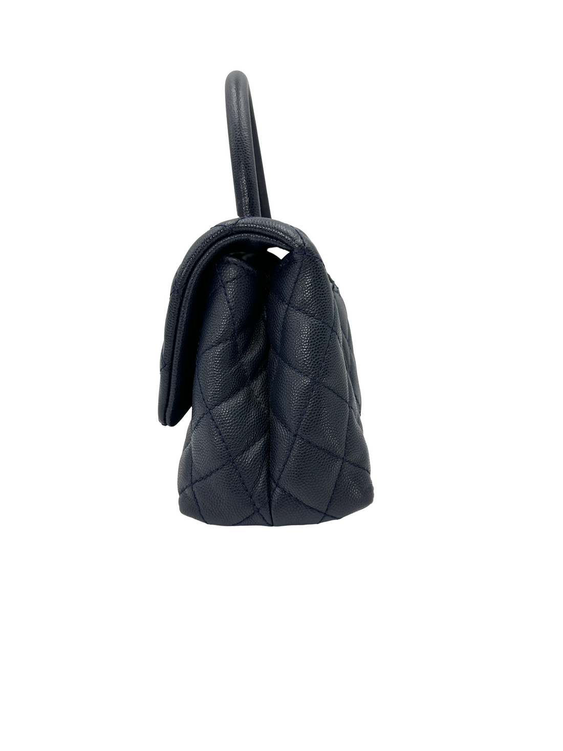 Chanel CoCo Handle Navy Quilted Leather Small Size Shoulder Bag(30***91) CC2581