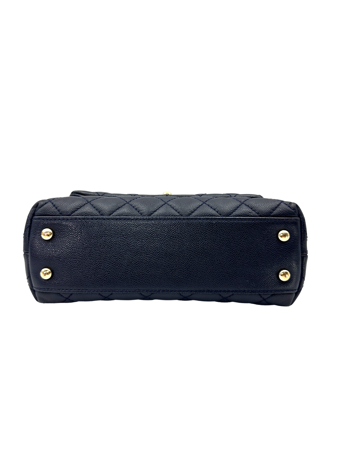 Chanel CoCo Handle Navy Quilted Leather Small Size Shoulder Bag(30***91) CC2581
