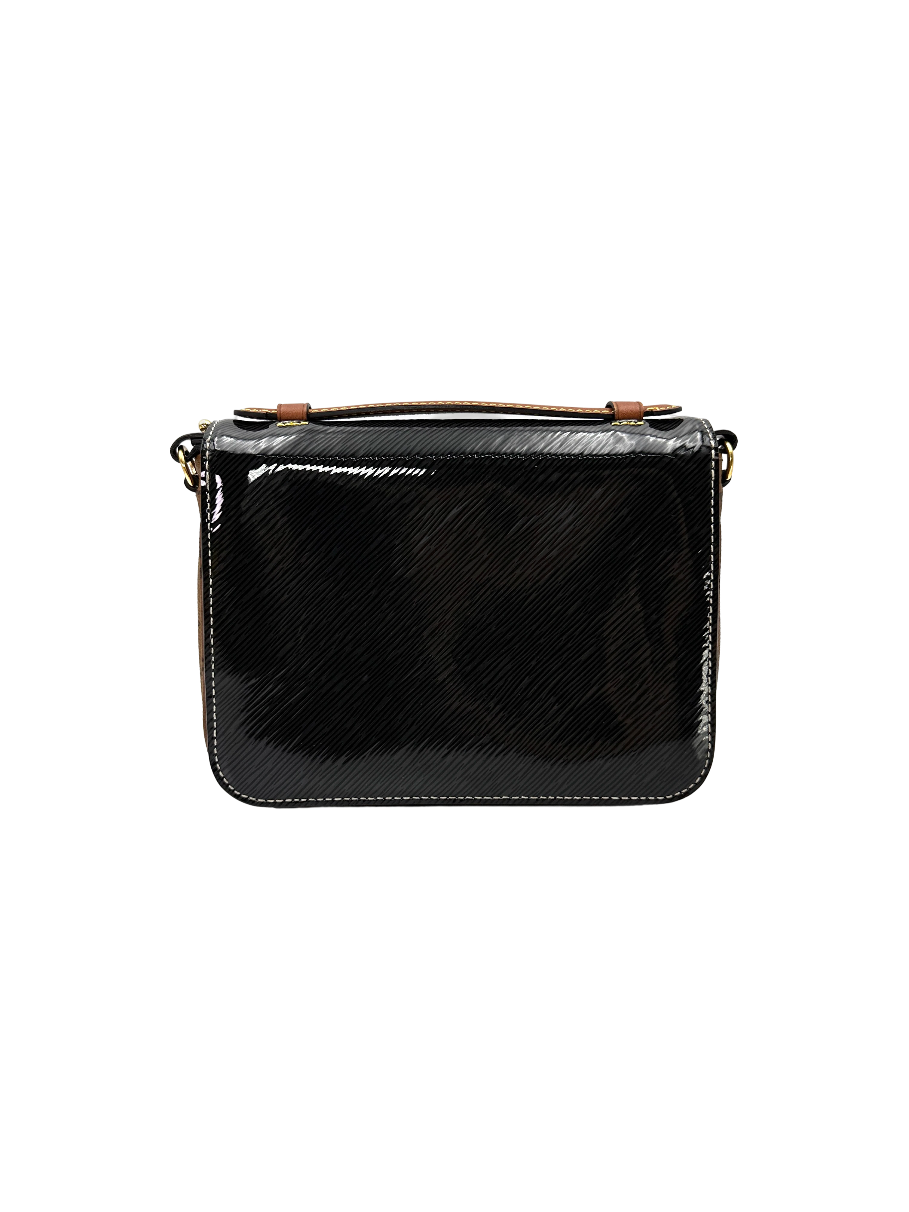 Louis Vuitton Black Leather Pochette Metis LV3358