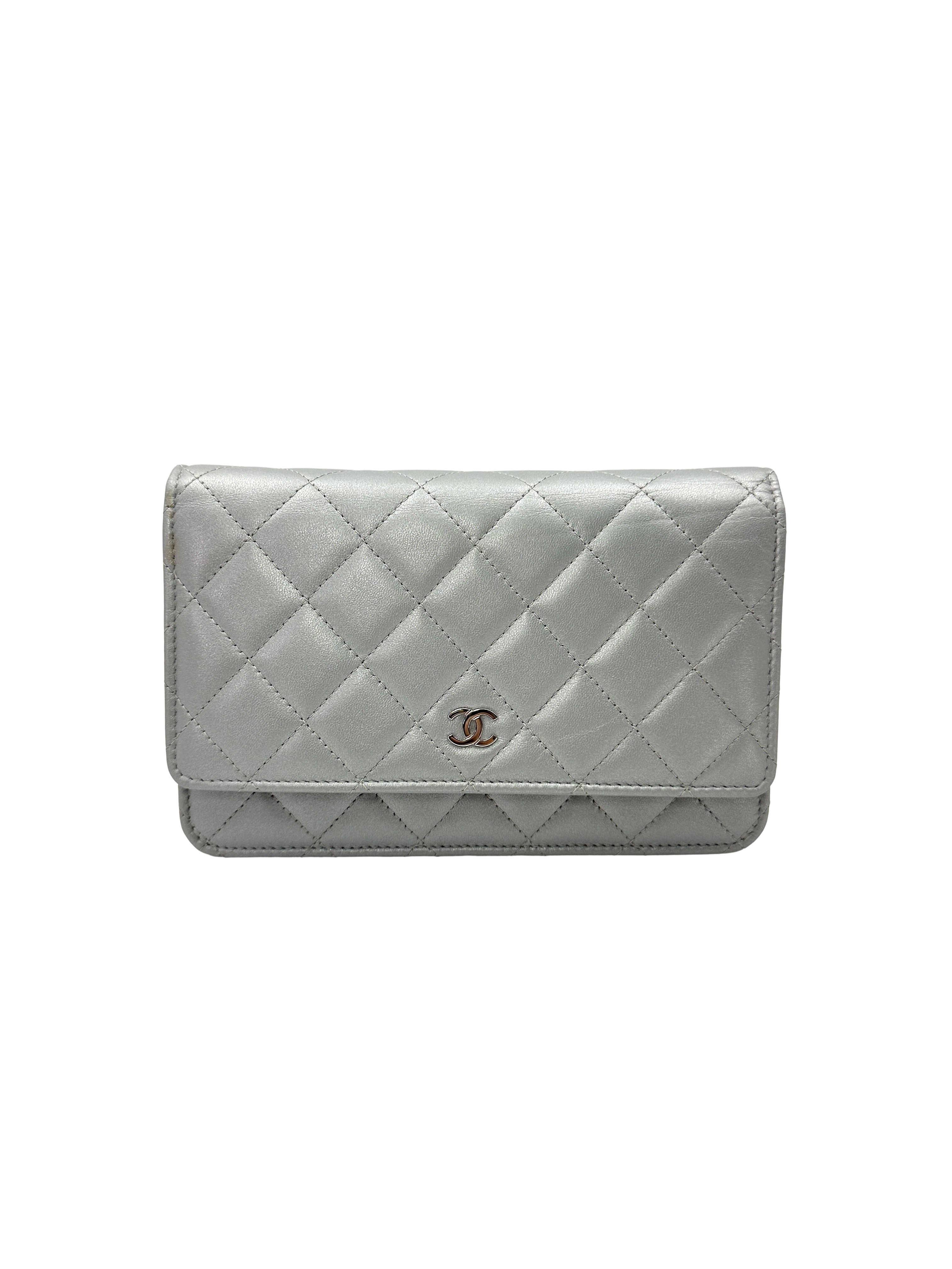 Chanel Iridescent Quilted Leather Wallet On Chain(KA***05) CC2582