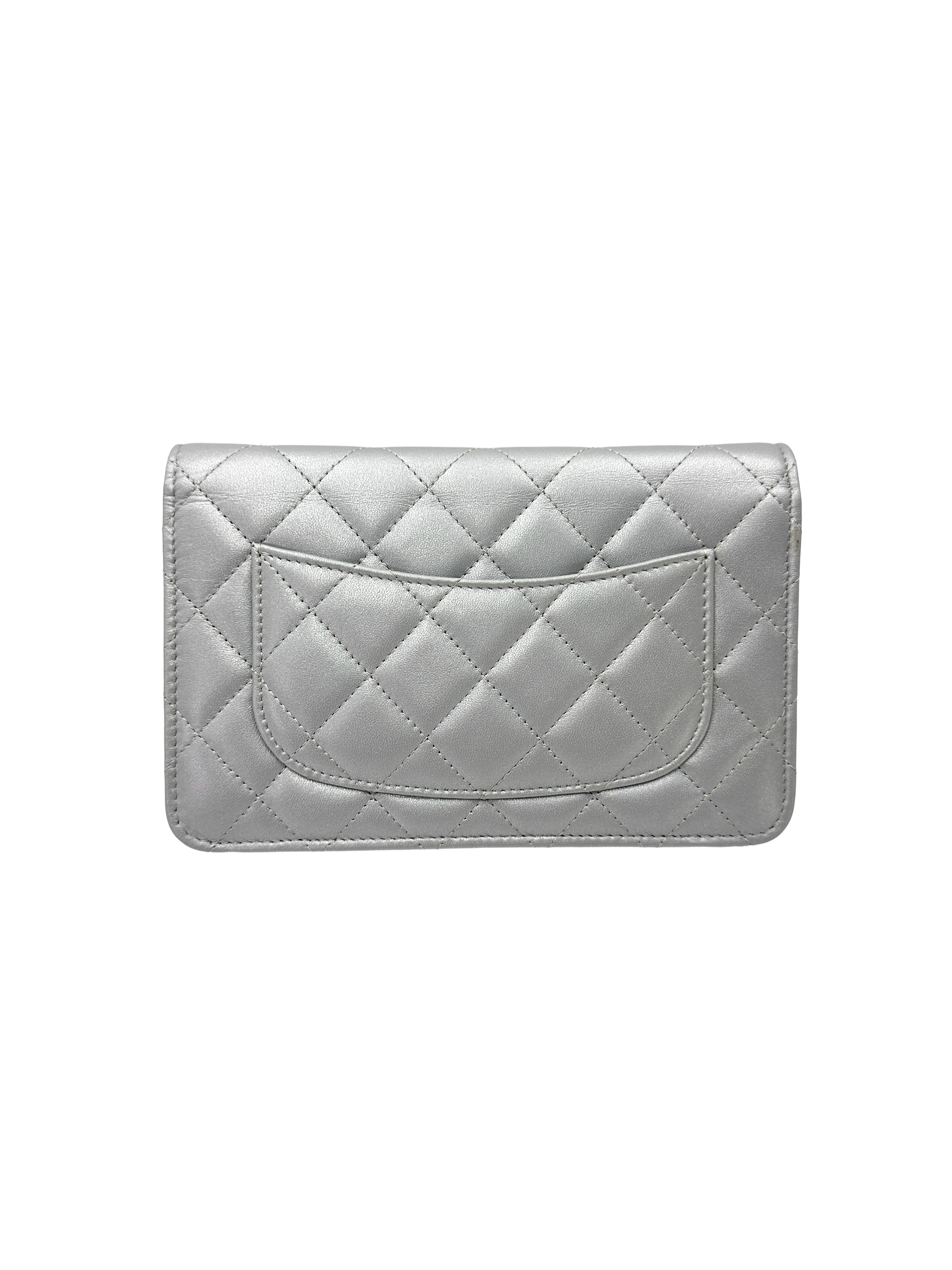 Chanel Iridescent Quilted Leather Wallet On Chain(KA***05) CC2582