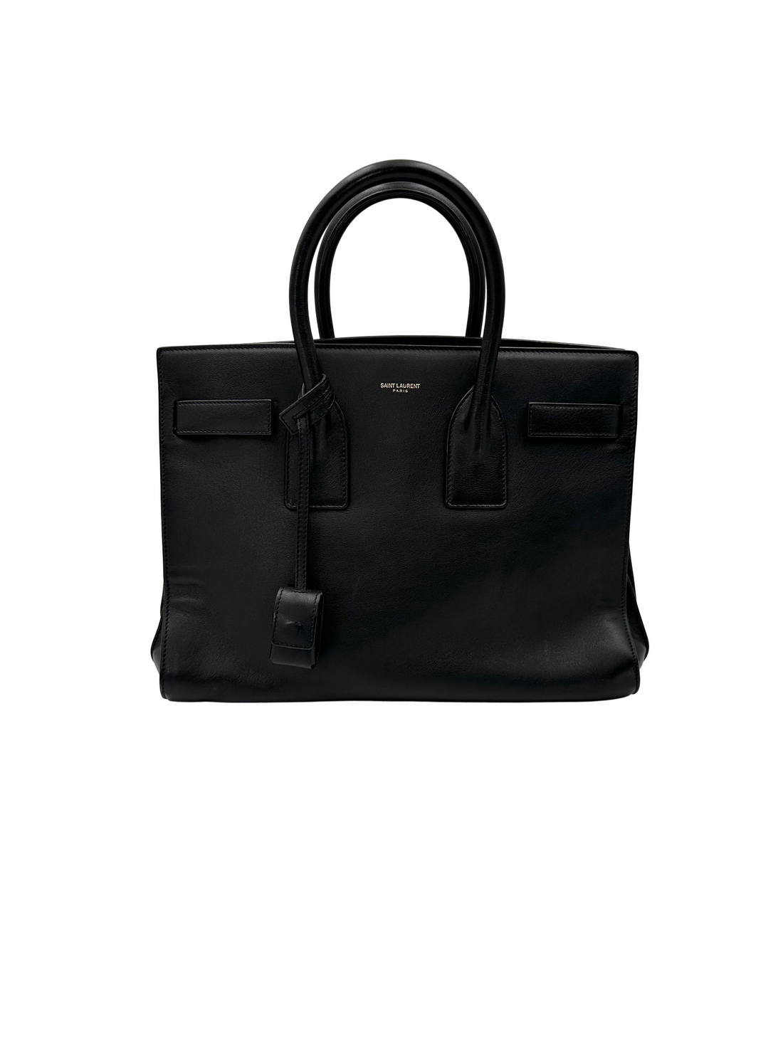 Saint Laurent Sac de Jour Black Leather Handle Bag SL300