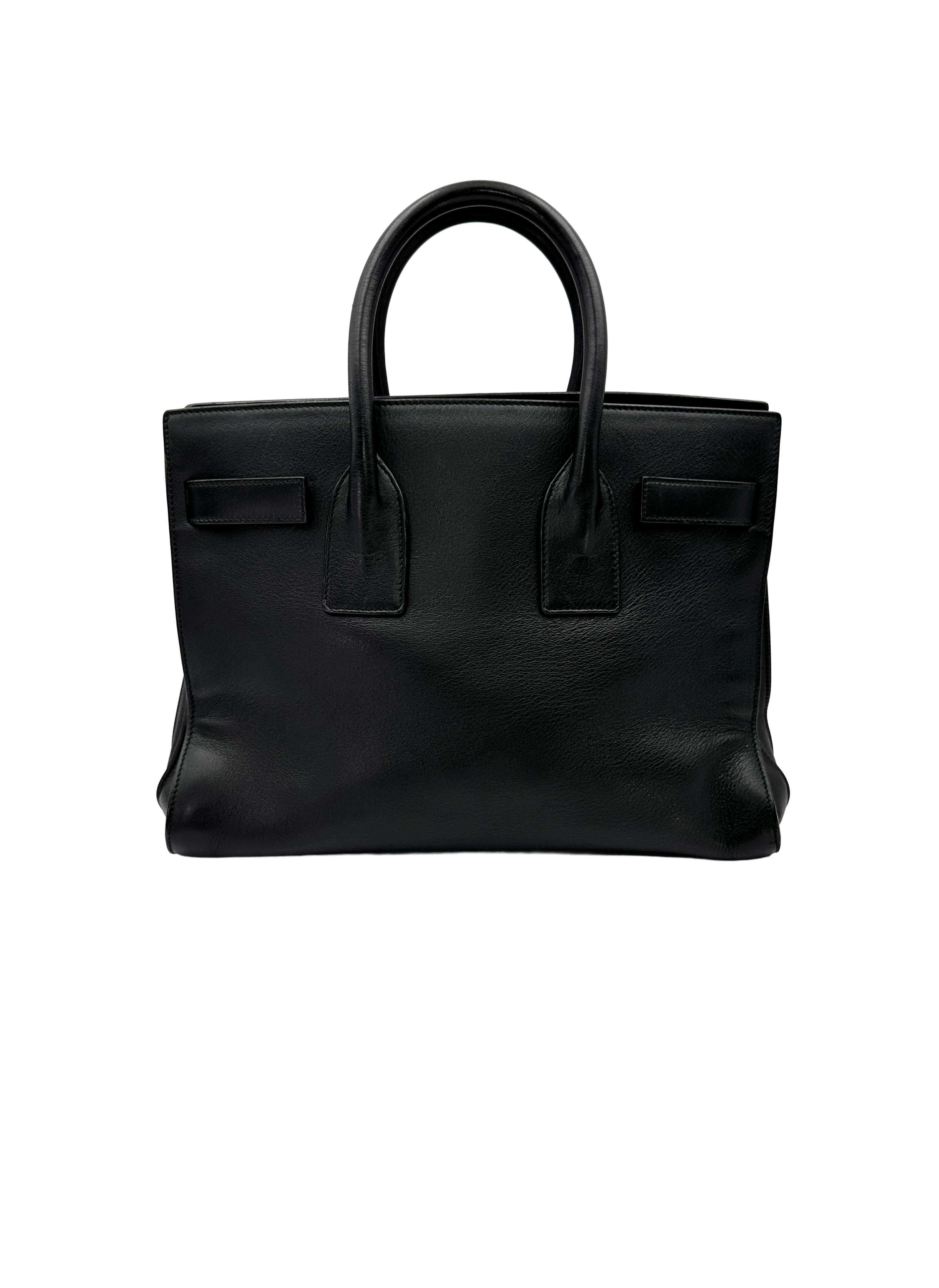 Saint Laurent Sac de Jour Black Leather Handle Bag SL300