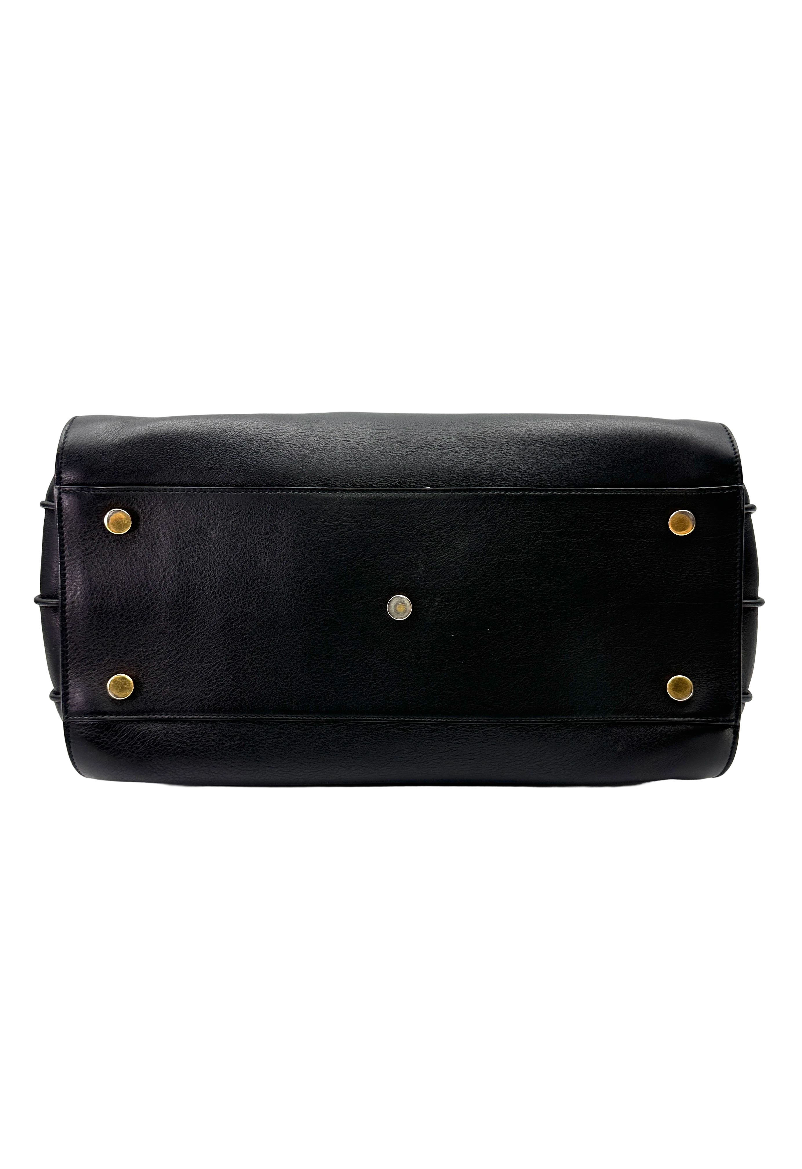 Saint Laurent Sac de Jour Black Leather Handle Bag SL300