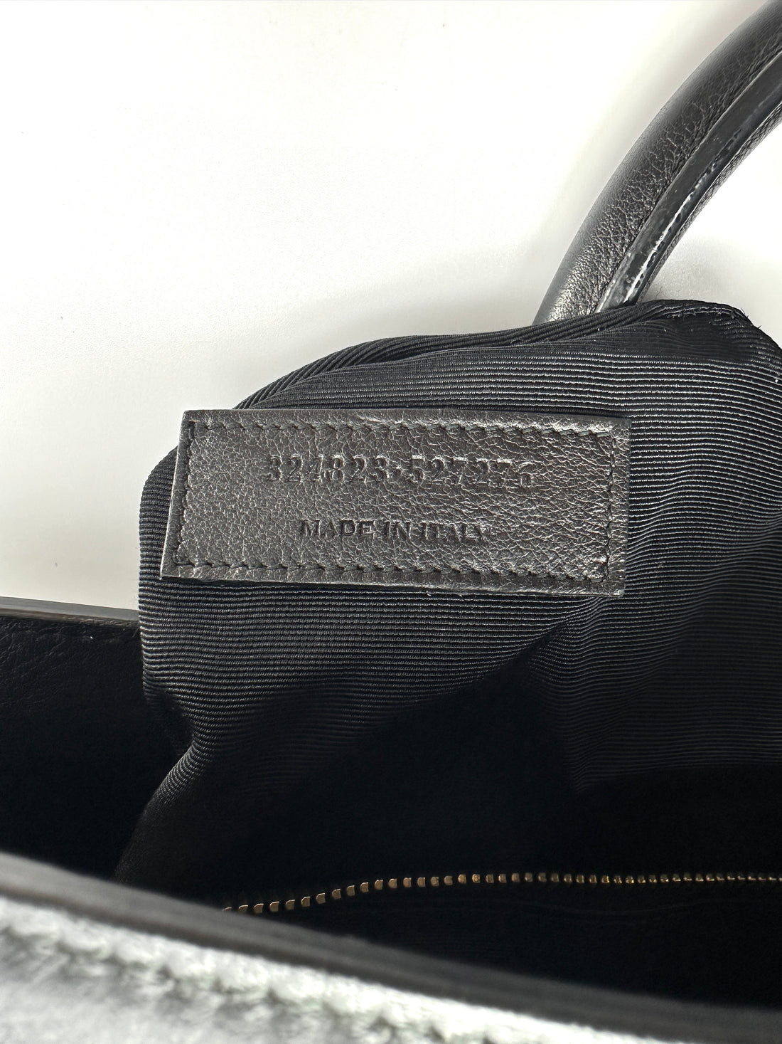 Saint Laurent Sac de Jour Black Leather Handle Bag SL300