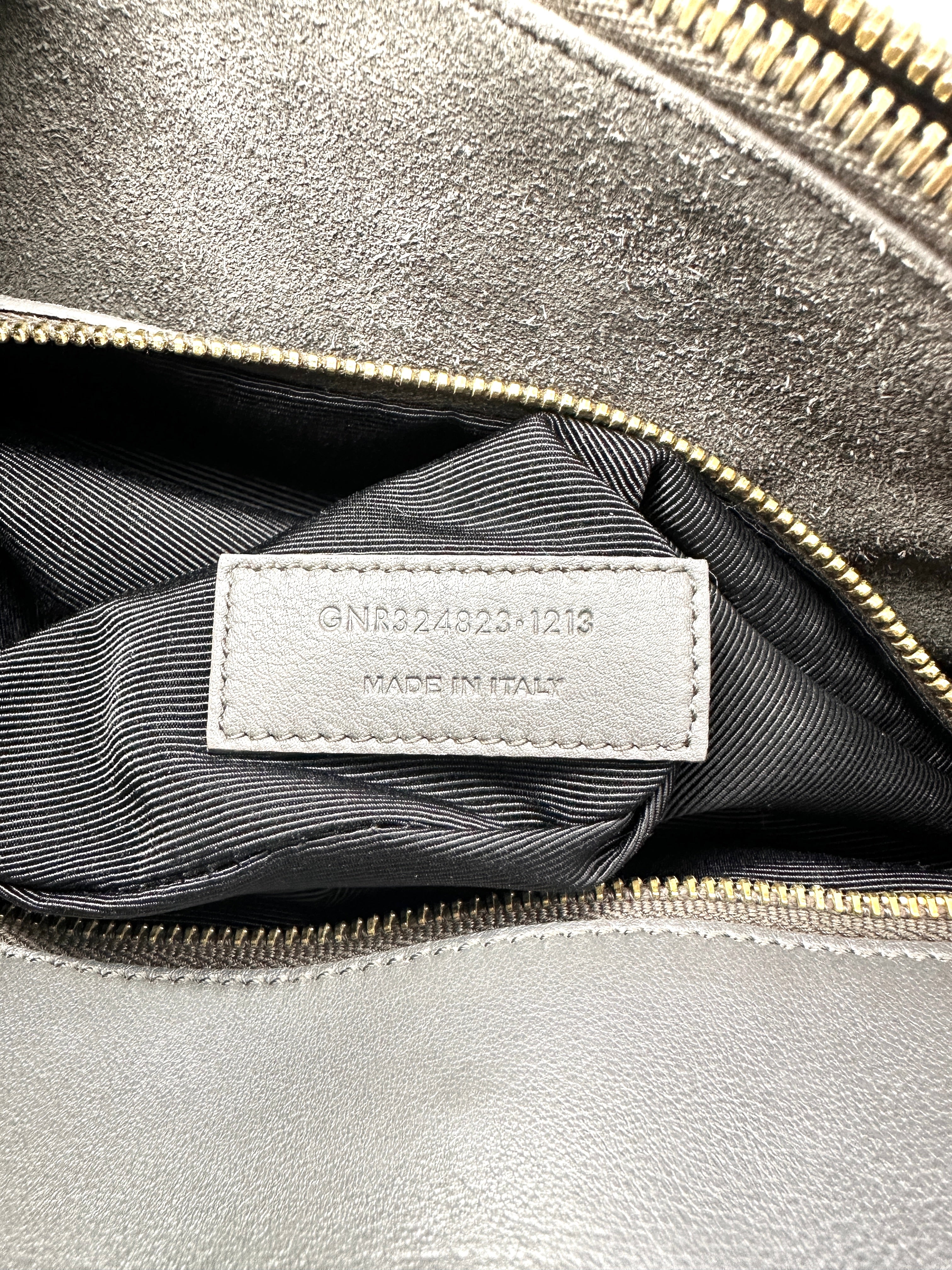 Saint Laurent Sac de Jour Grey Leather Medium Size Handle Bag SL301