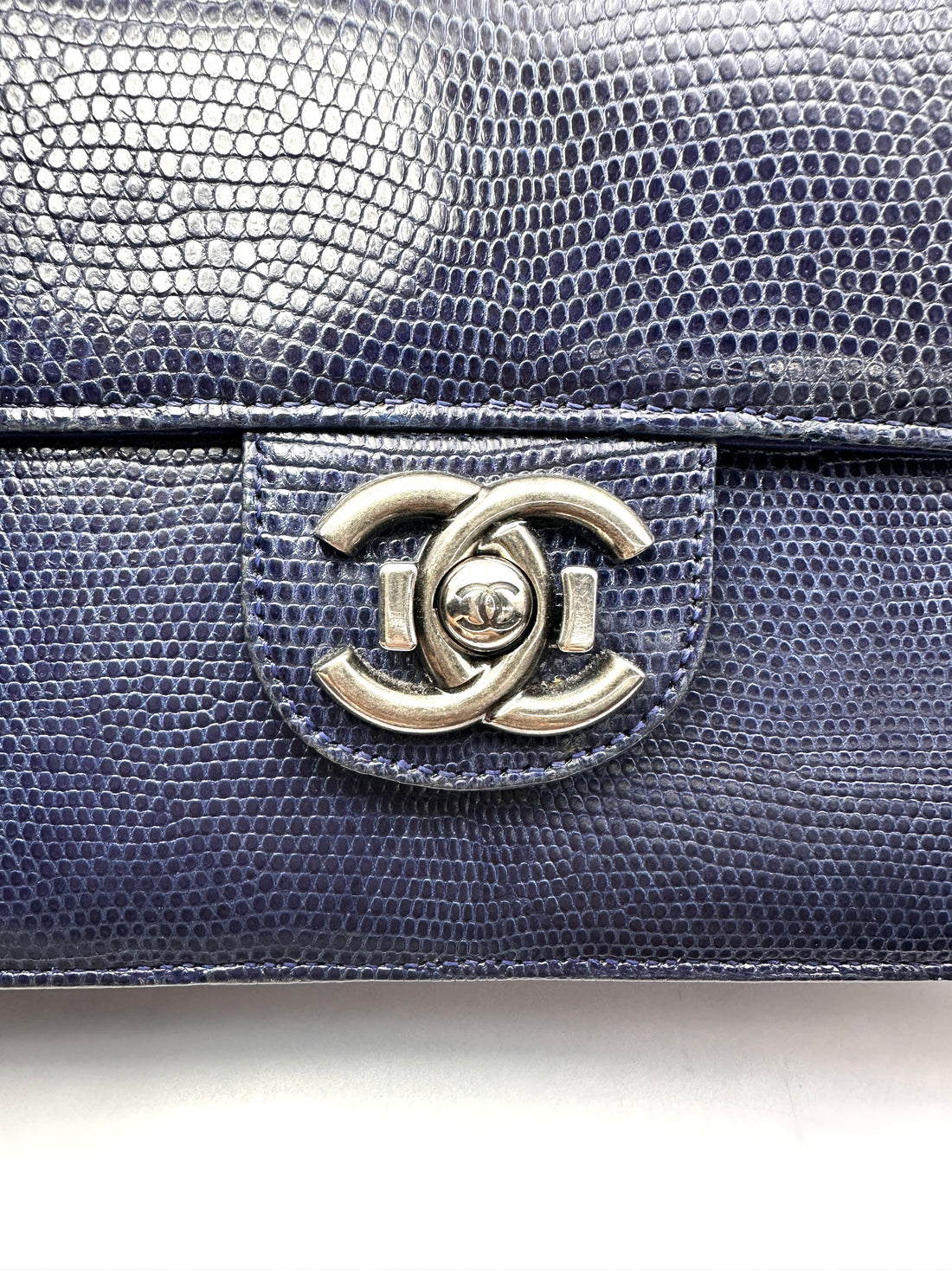 Chanel Navy Lizard Perfect Edge Flap Bag(17***54) CC2579