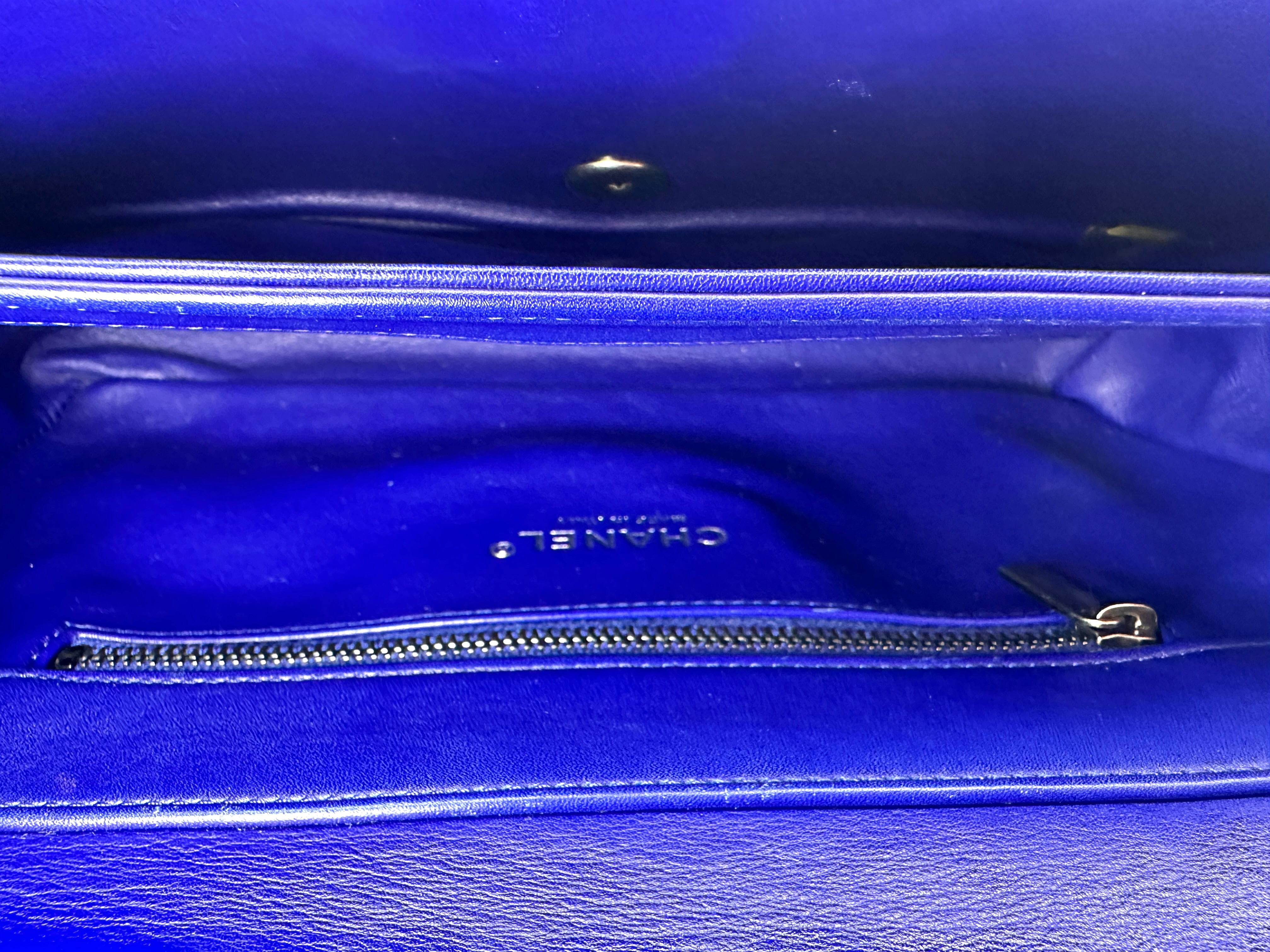 Chanel Navy Lizard Perfect Edge Flap Bag(17***54) CC2579