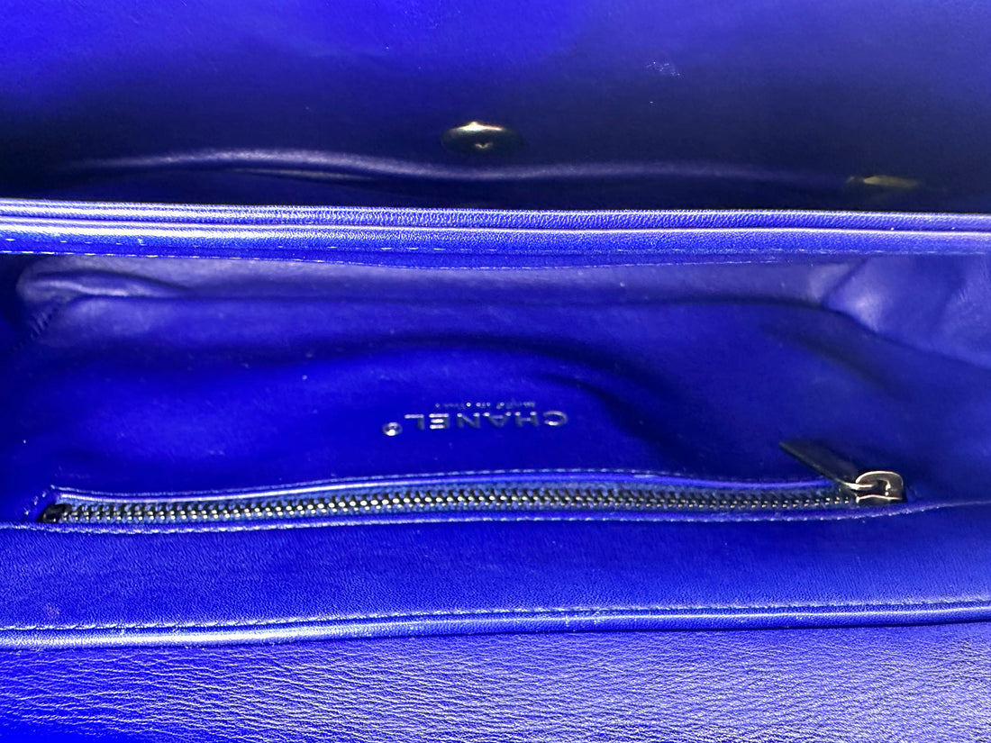 Chanel Navy Lizard Perfect Edge Flap Bag(17***54) CC2579