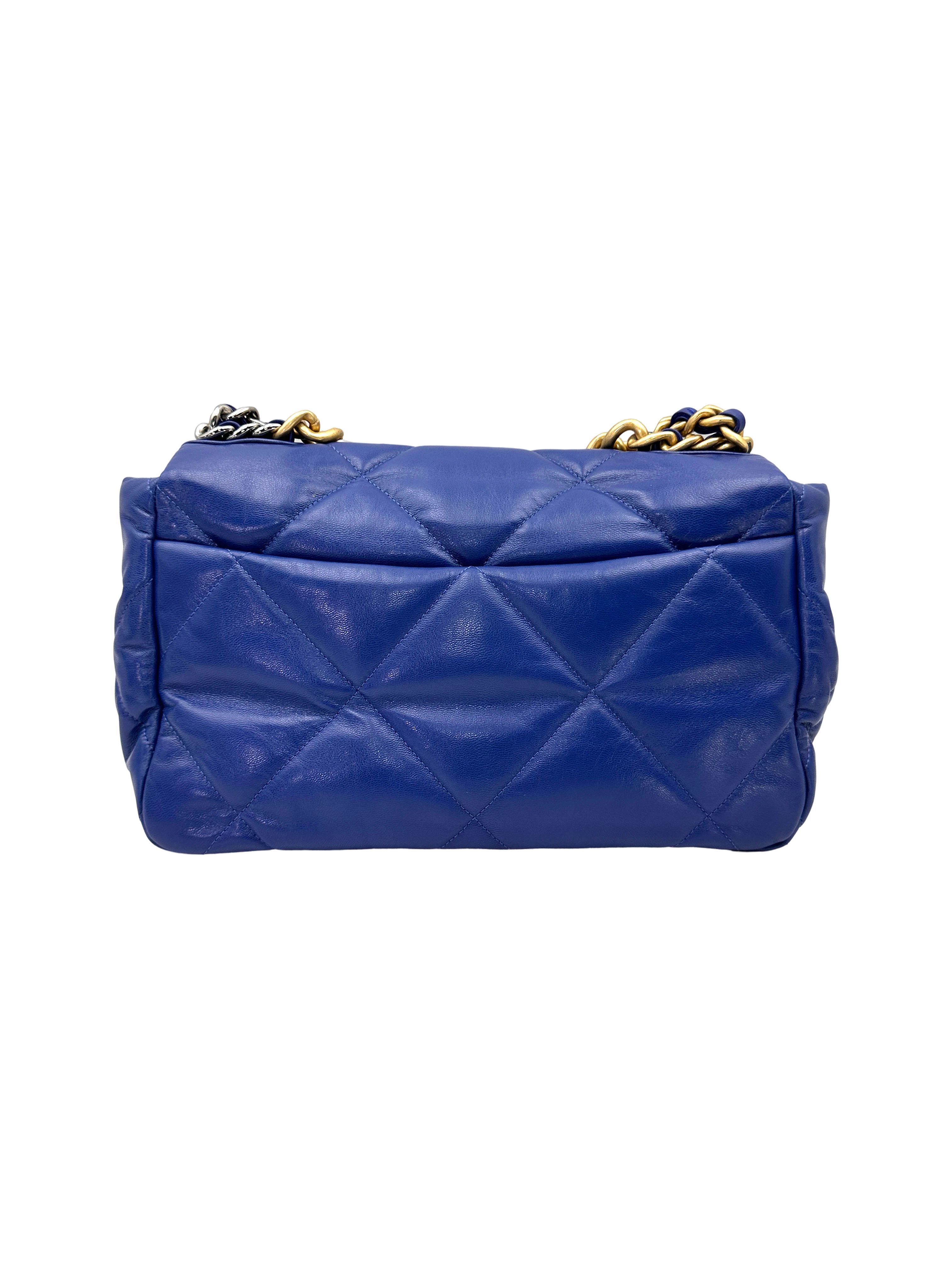 Chanel 19Bag Blue Quilted Leather Shoulder Bag(29***21) CC2580