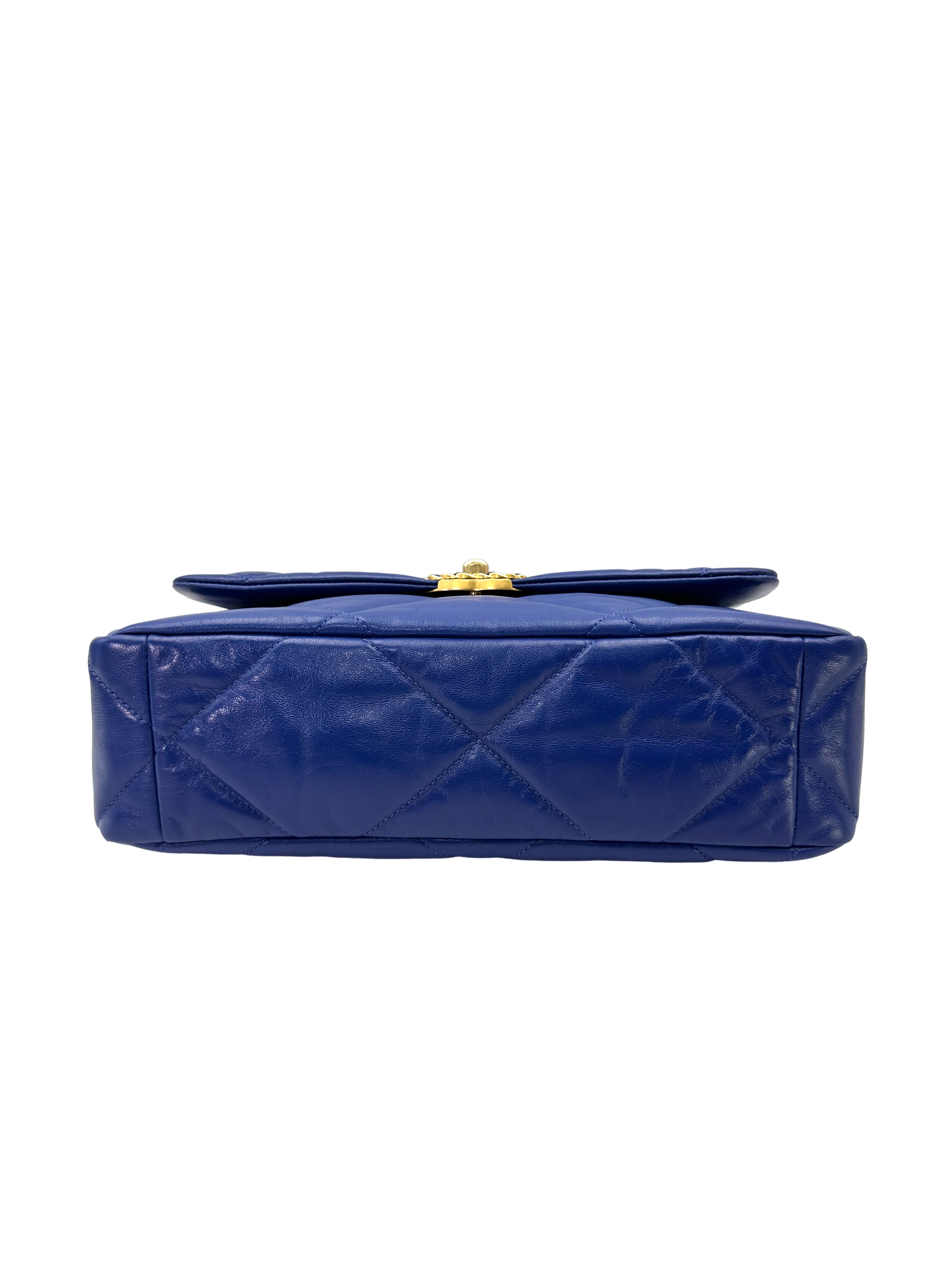 Chanel 19Bag Blue Quilted Leather Shoulder Bag(29***21) CC2580