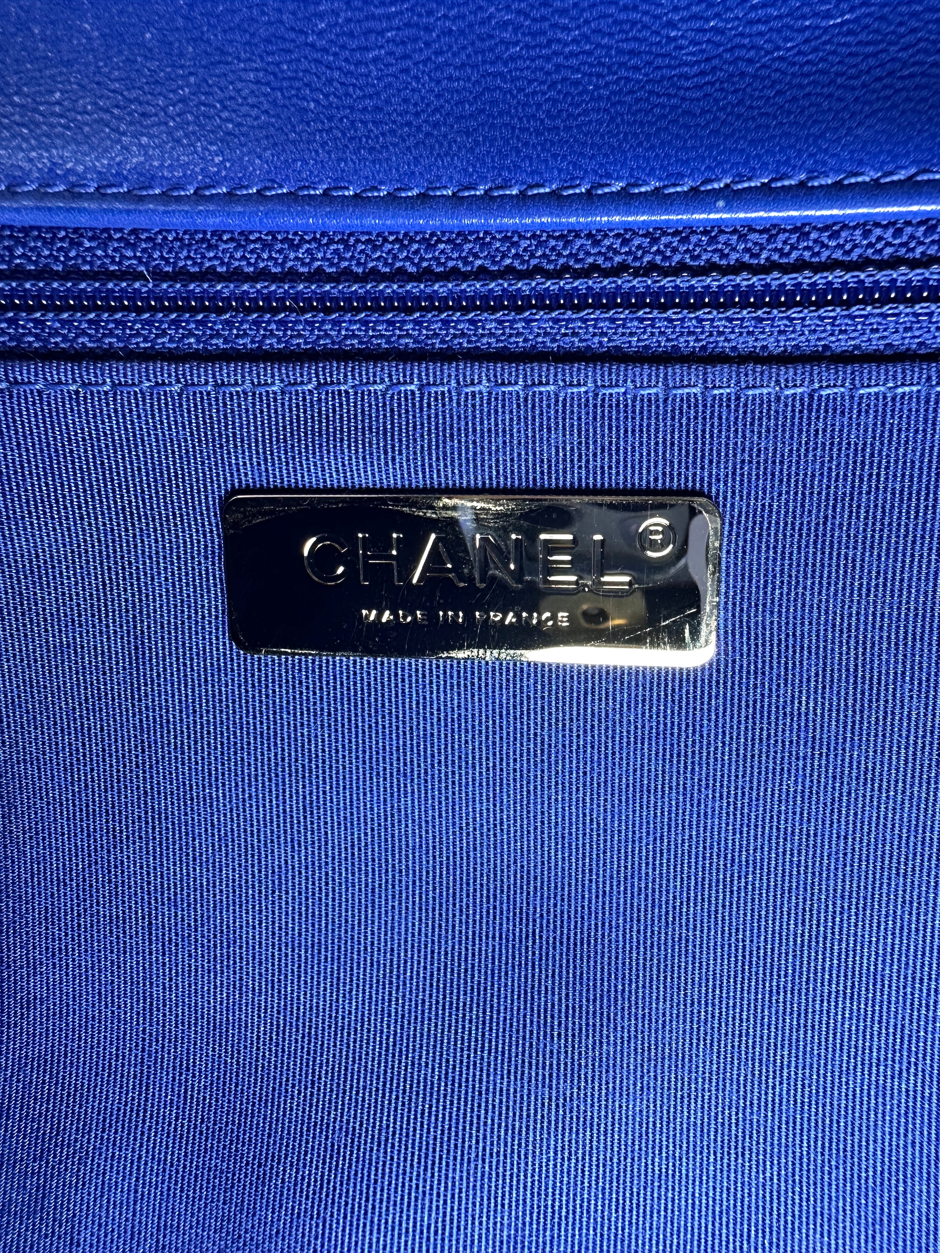 Chanel 19Bag Blue Quilted Leather Shoulder Bag(29***21) CC2580