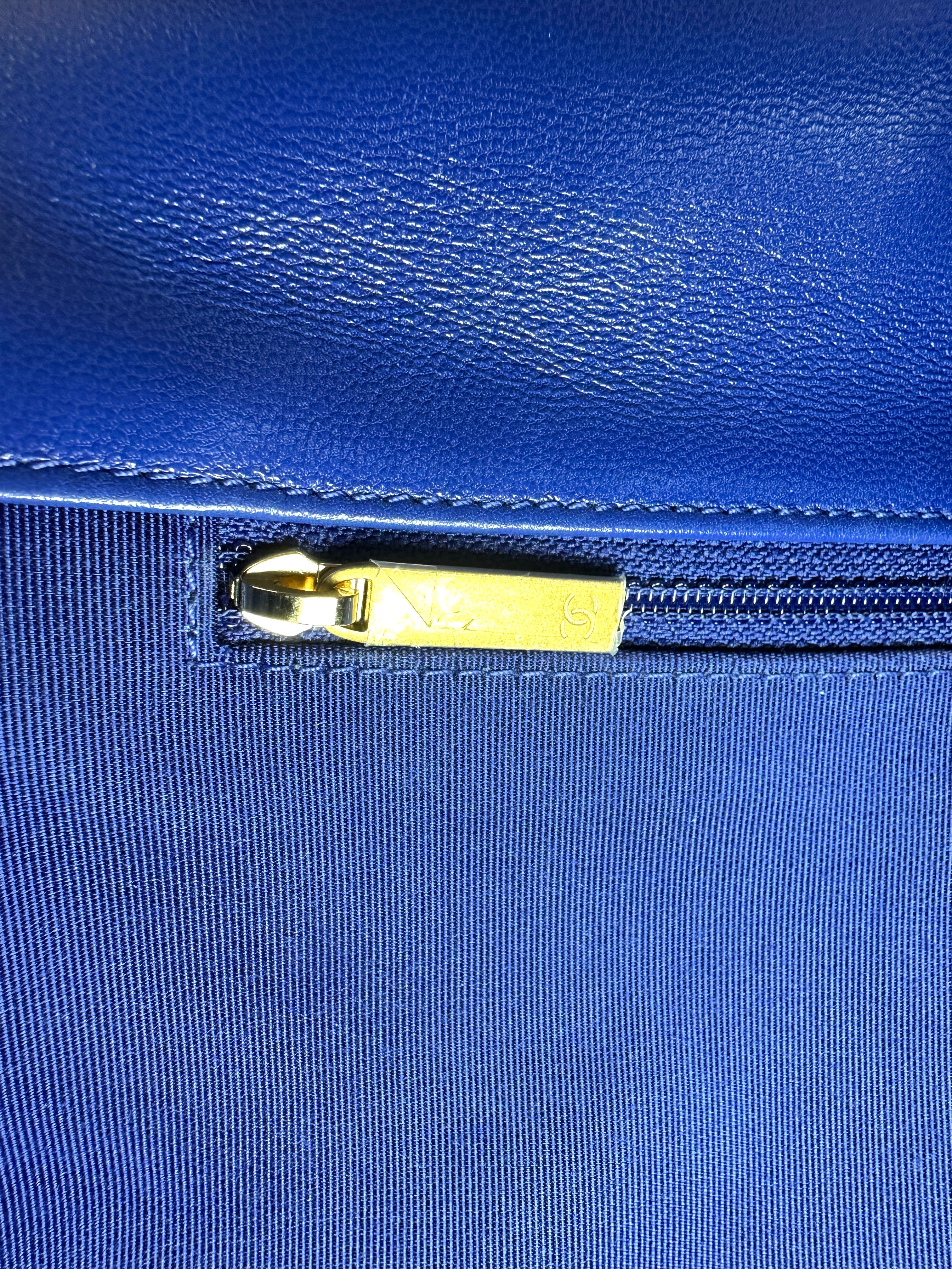 Chanel 19Bag Blue Quilted Leather Shoulder Bag(29***21) CC2580
