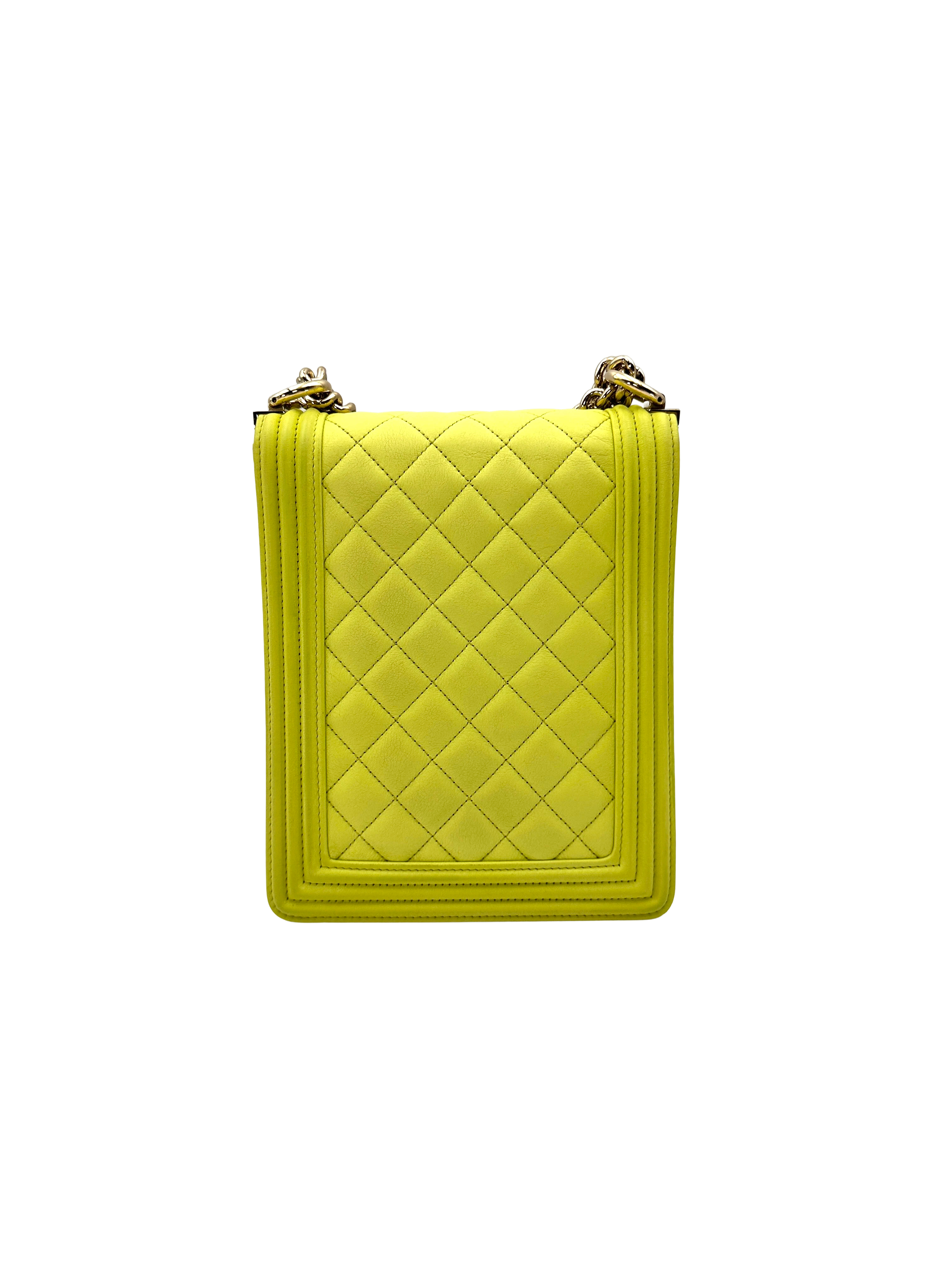 Chanel North South LeBoy Green Quilted Leather Shoulder Bag(26***25) CC2584