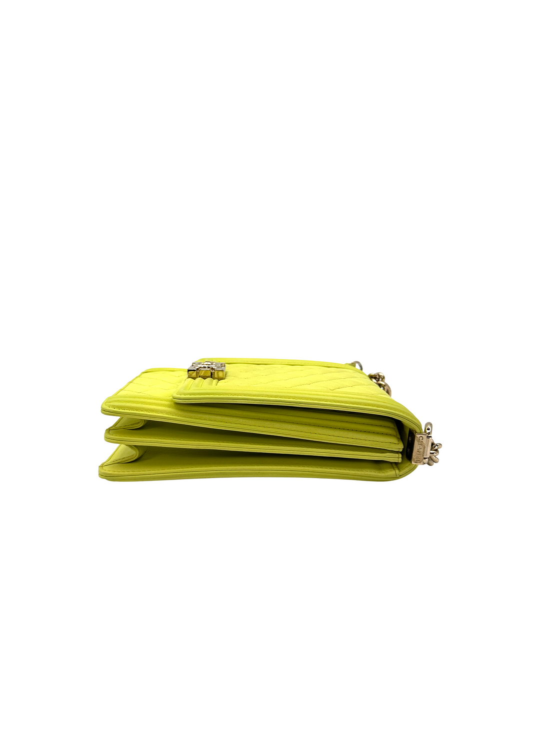 Chanel North South LeBoy Green Quilted Leather Shoulder Bag(26***25) CC2584