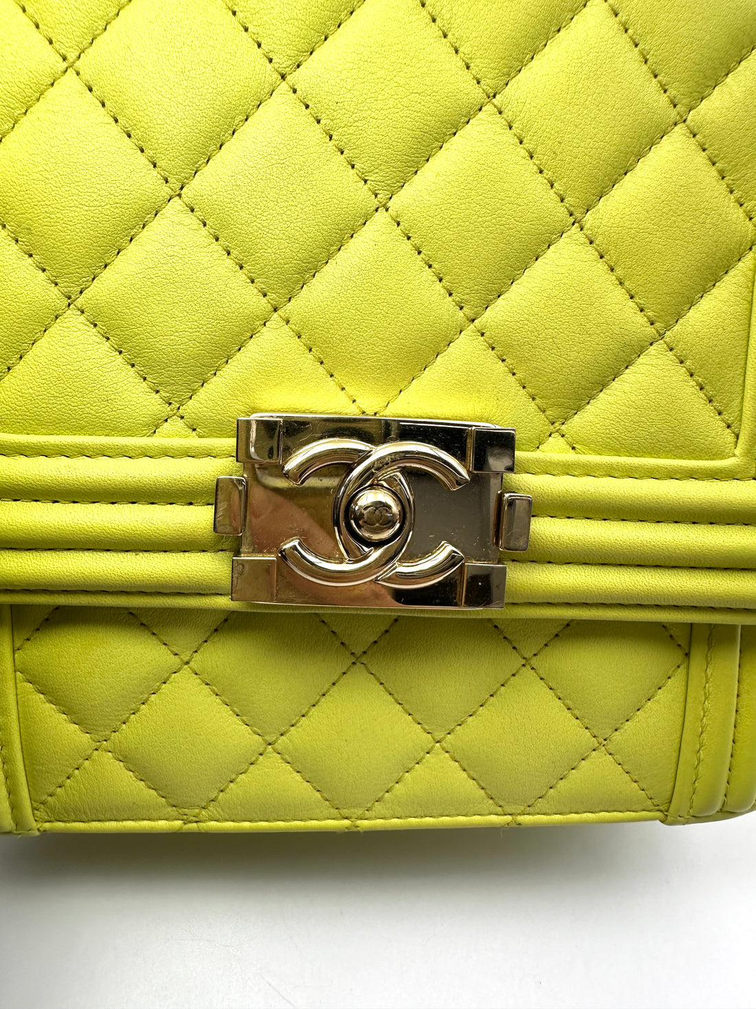 Chanel North South LeBoy Green Quilted Leather Shoulder Bag(26***25) CC2584