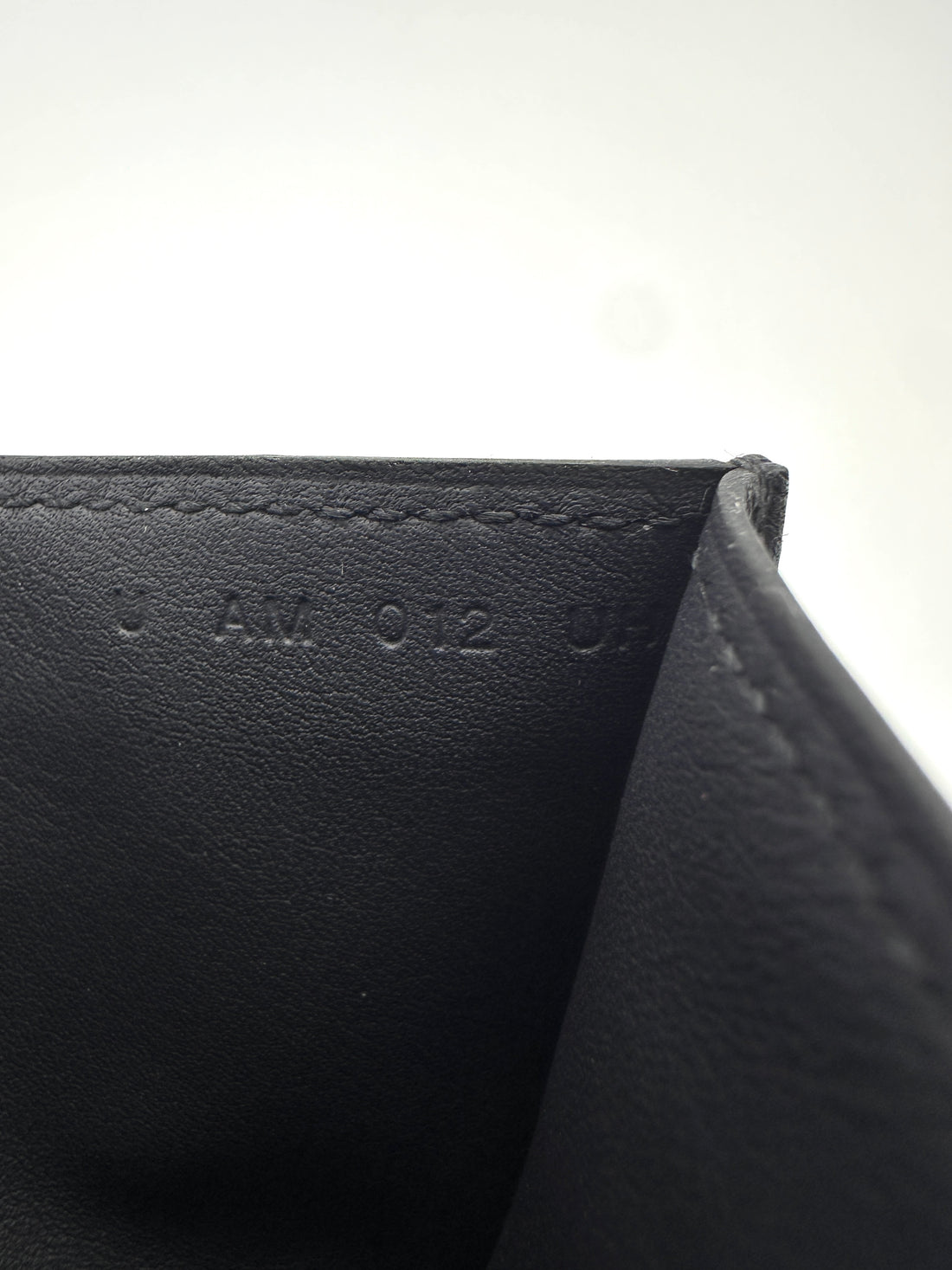 Hermes Citizen Twill Black Leather Card Holder HR188