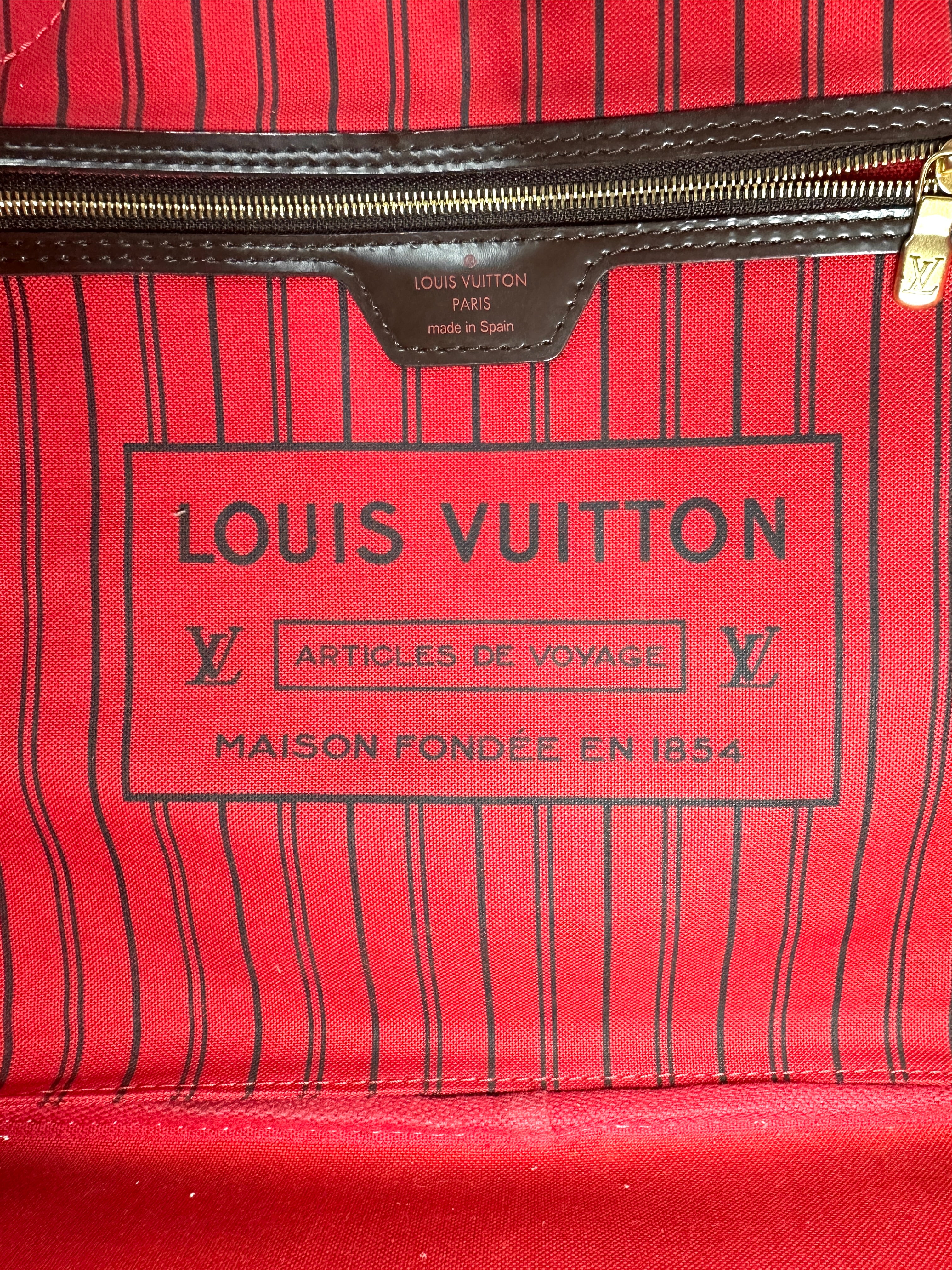 Louis Vuitton Neverfull MM Monogram Canvas Handle Bag IRIS275