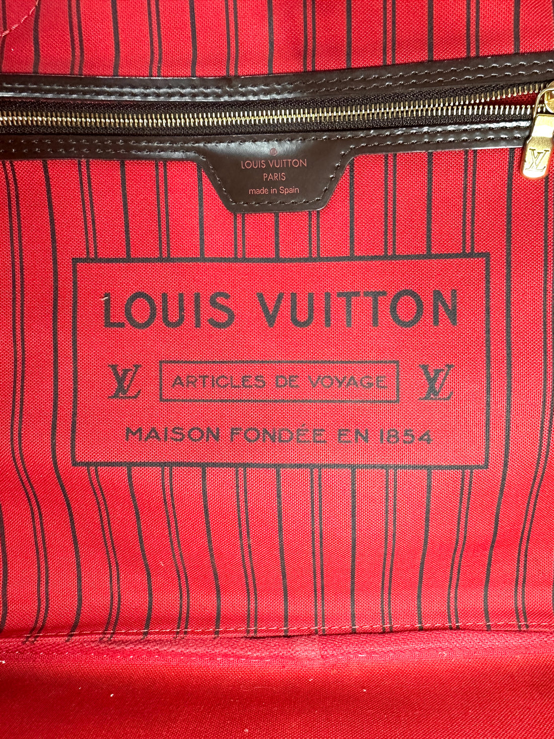 Louis Vuitton Neverfull MM Monogram Canvas Handle Bag IRIS275