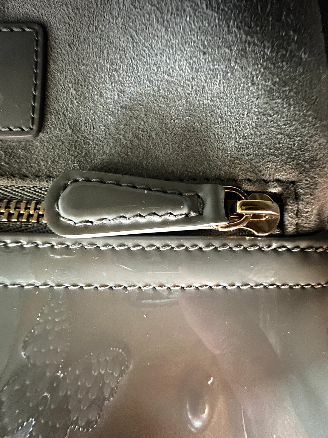 Christian Dior Lady Dior Green Cannage Patent Leather Handle Bag DR942