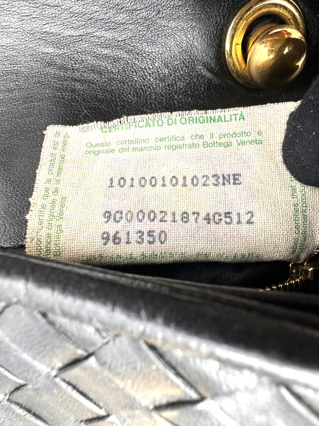 Bottega Veneta Black Intrecciato Leather Top Handle Bag BV146