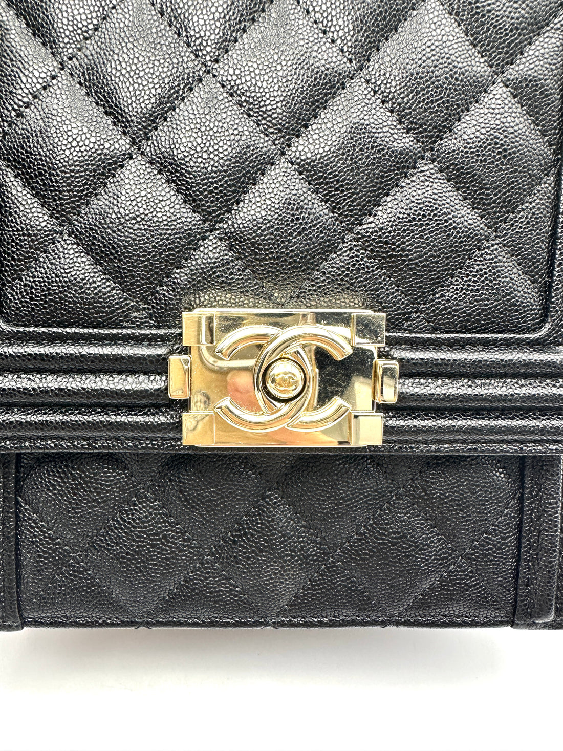 Chanel North South LeBoy Black Quilted Leather Shoulder Bag(28***91) CC2585
