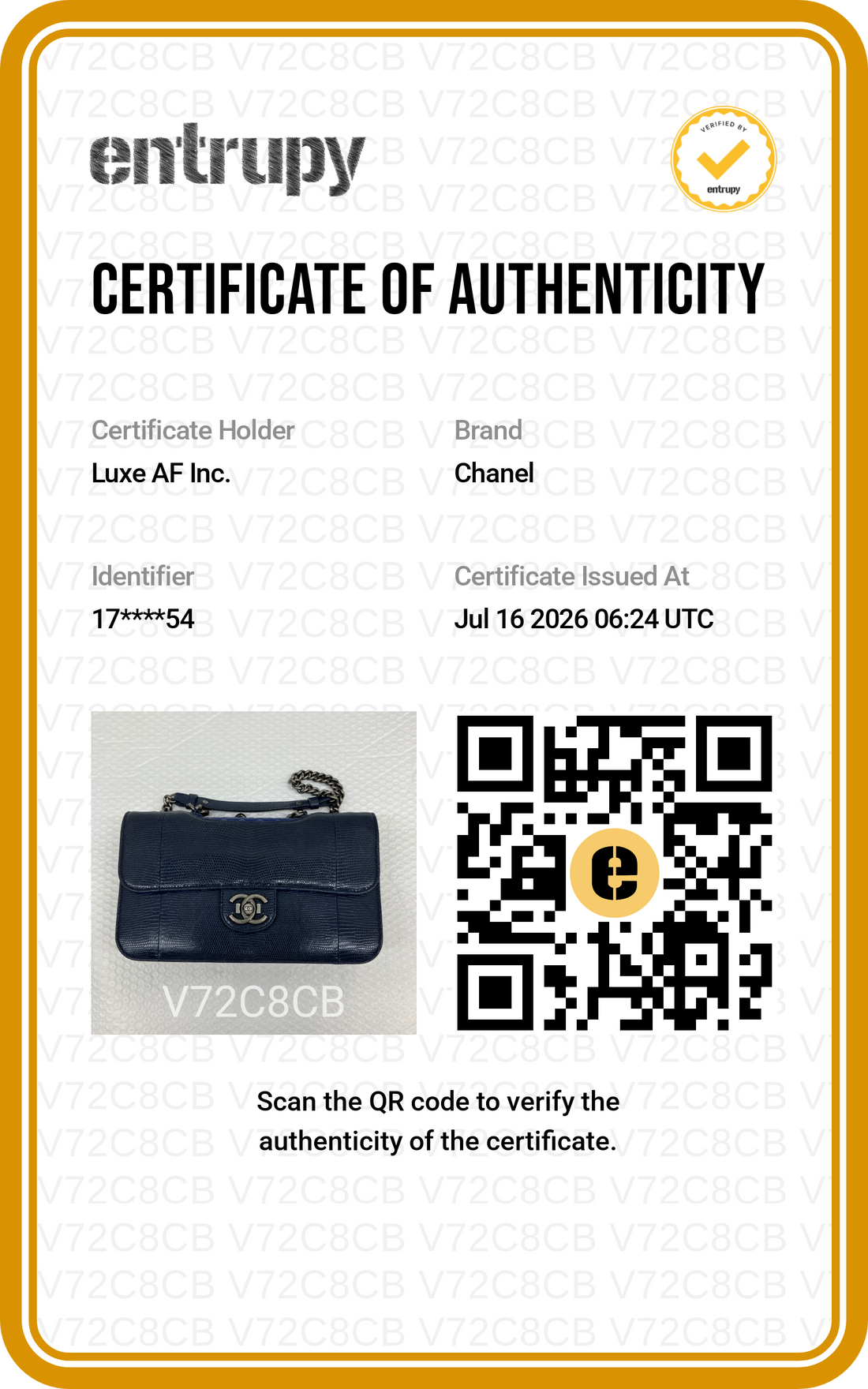 Chanel Navy Lizard Perfect Edge Flap Bag(17***54) CC2579