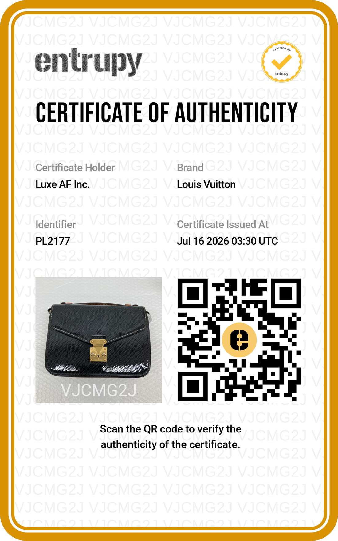 Louis Vuitton Black Leather Pochette Metis LV3358