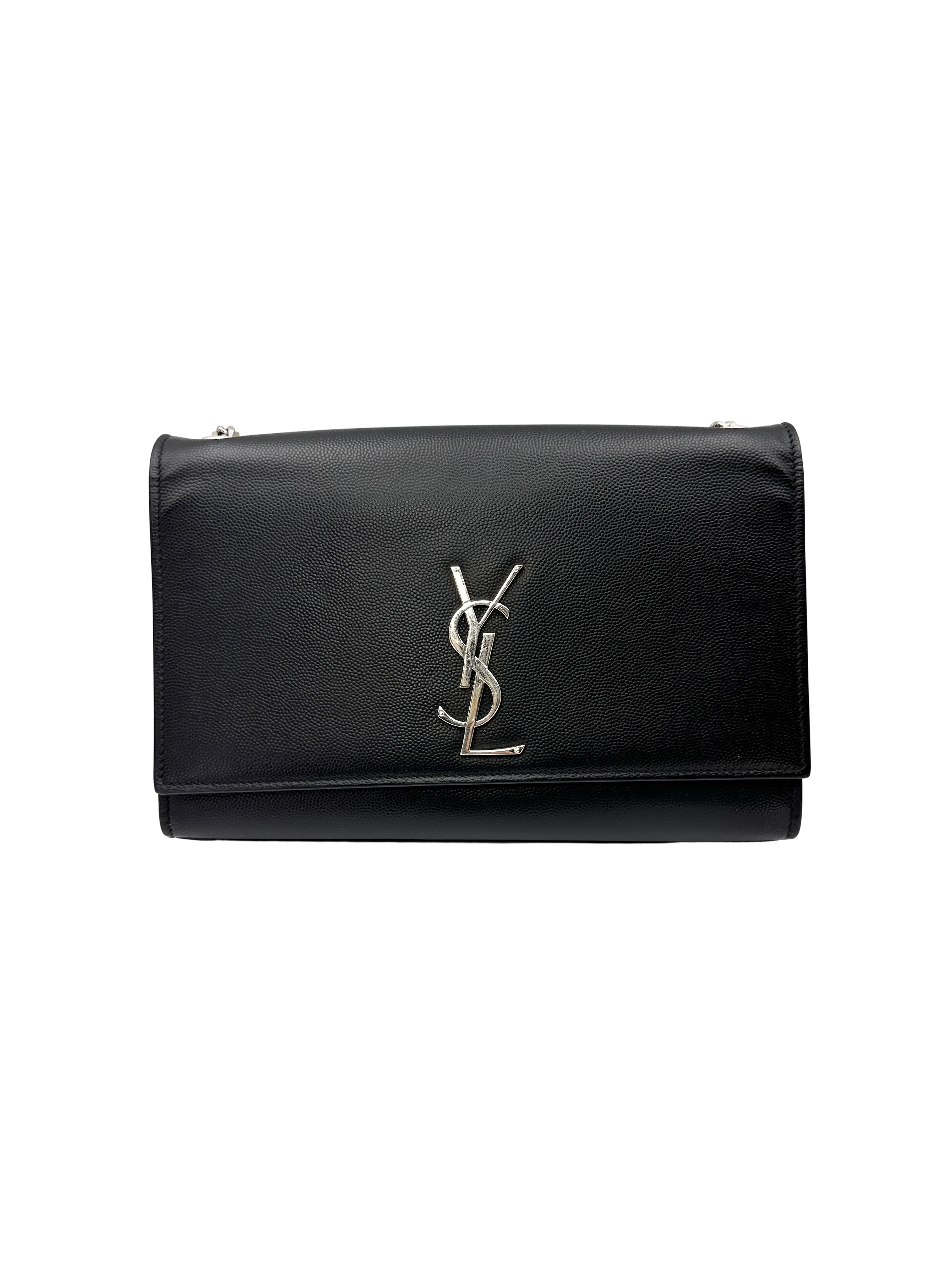 Saint Laurent Kate Black Leather Shoulder Bag SL304