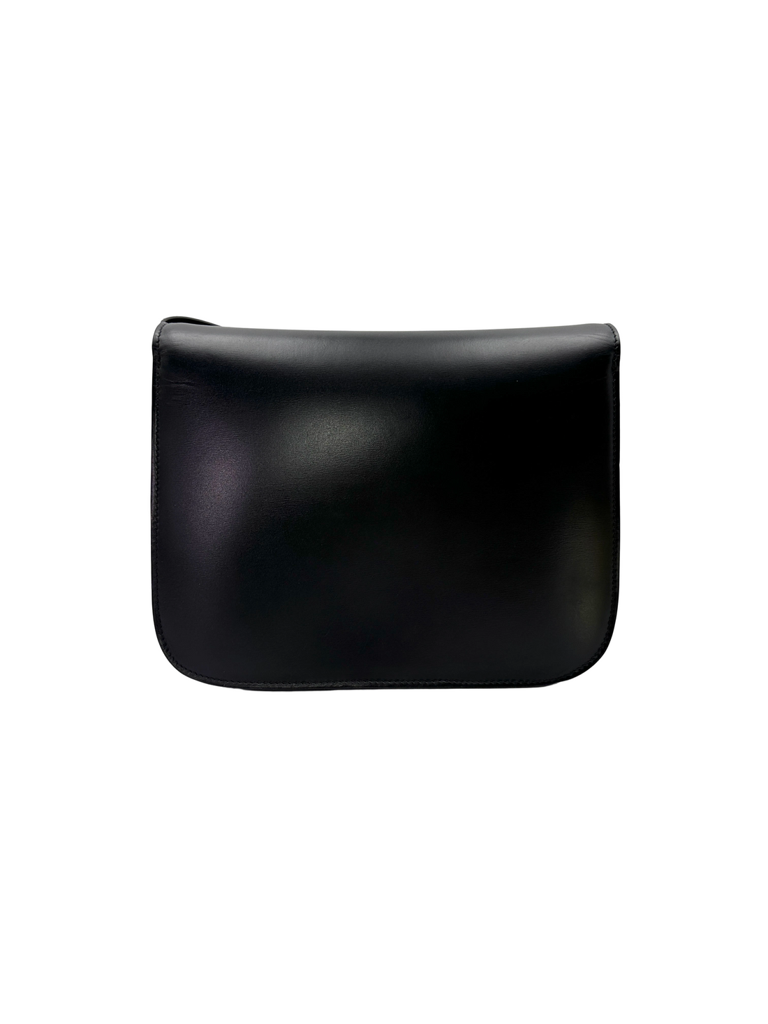Celine Classic Box Black Smooth Leather Shoulder Bag CE196