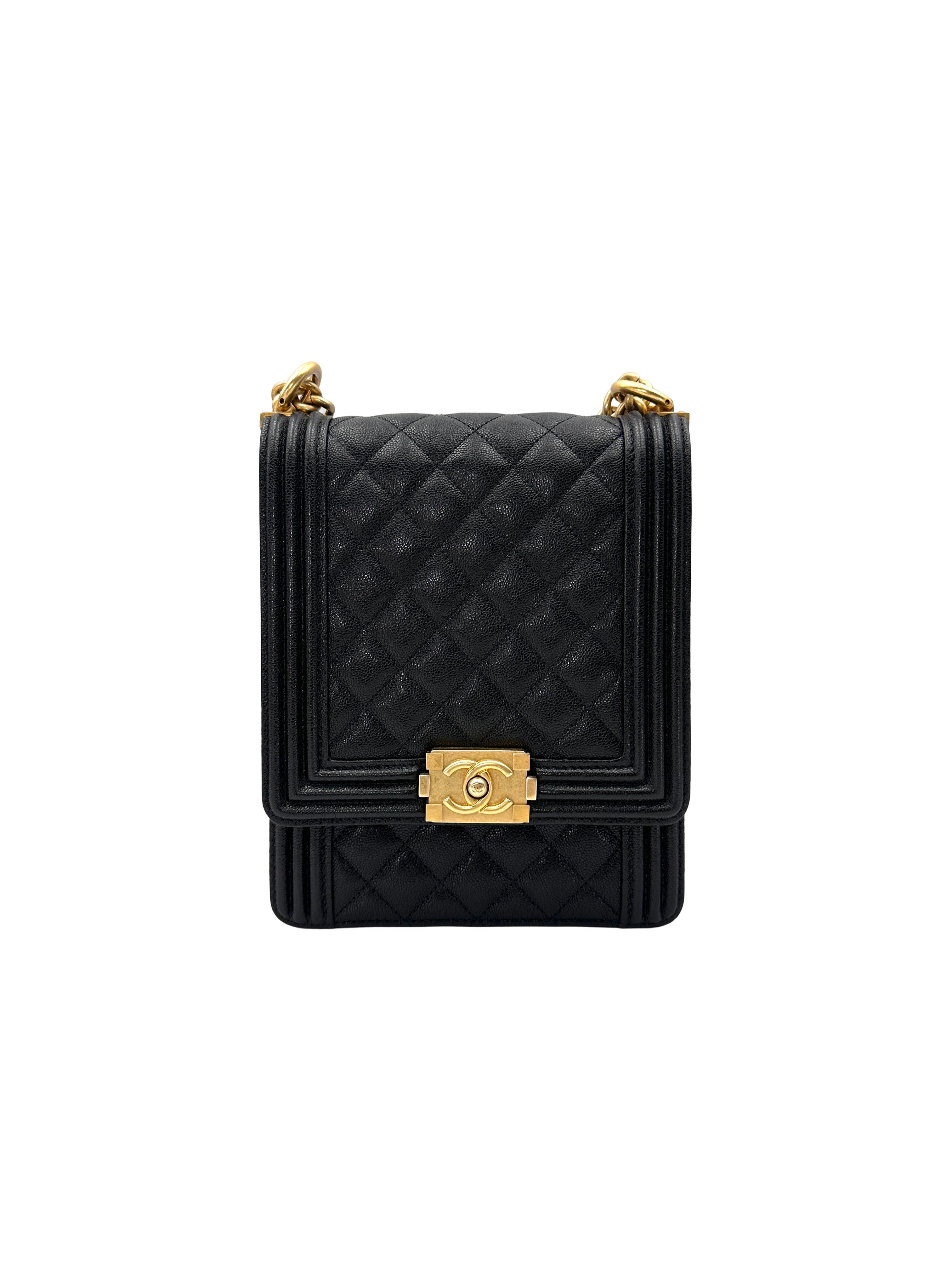 Chanel North South LeBoy Black Quilted Leather Shoulder Bag(28***10) CC2587
