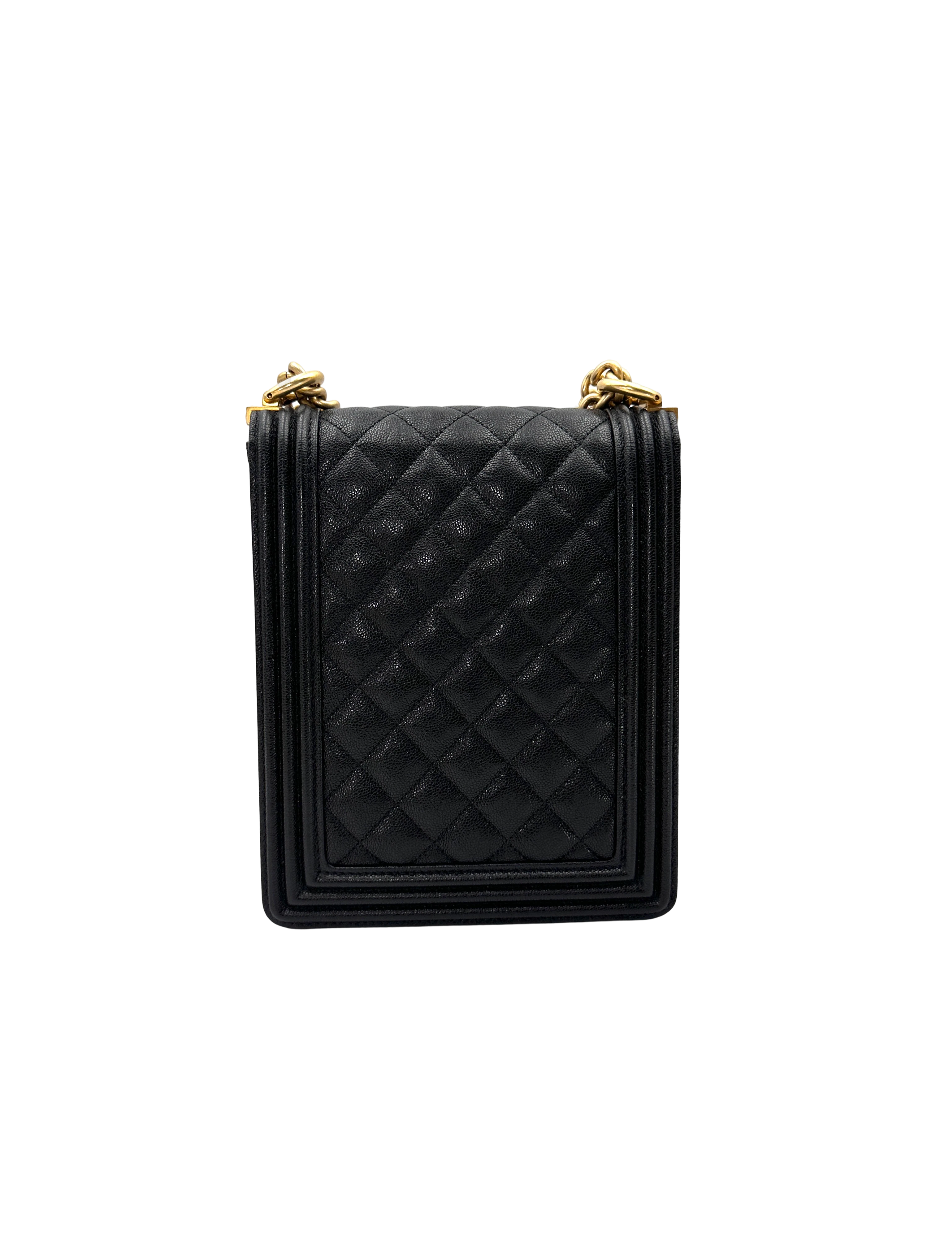 Chanel North South LeBoy Black Quilted Leather Shoulder Bag(28***10) CC2587