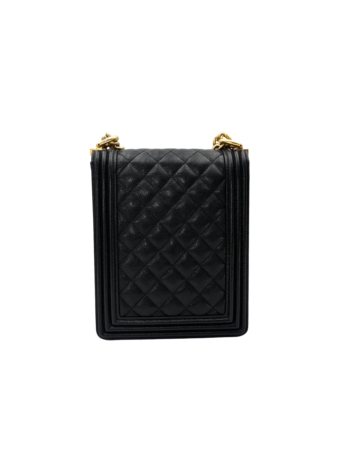 Chanel North South LeBoy Black Quilted Leather Shoulder Bag(28***10) CC2587
