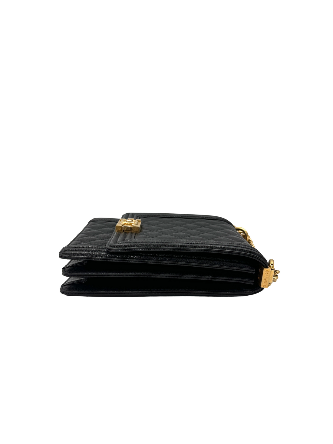 Chanel North South LeBoy Black Quilted Leather Shoulder Bag(28***10) CC2587