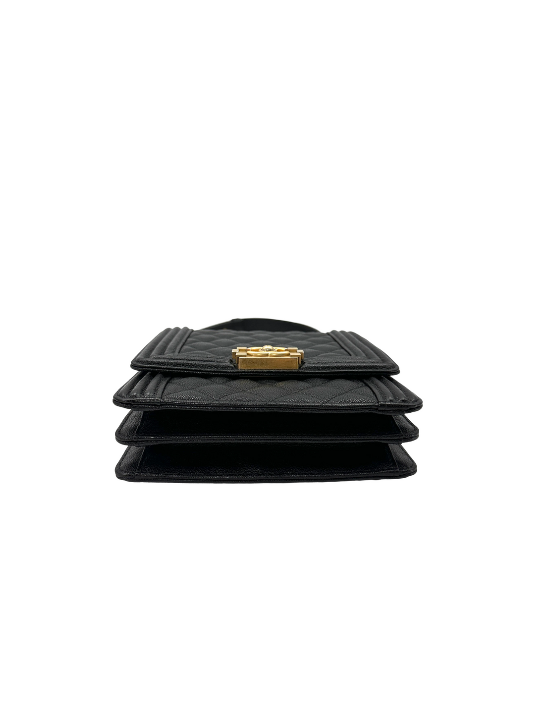 Chanel North South LeBoy Black Quilted Leather Shoulder Bag(28***10) CC2587
