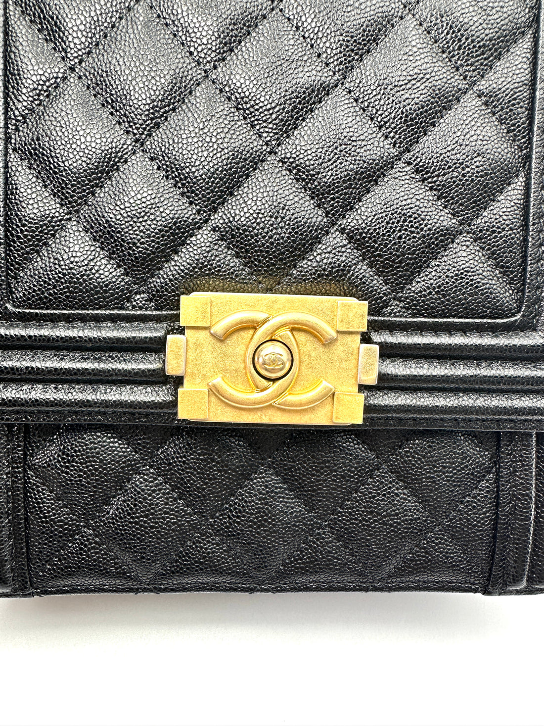 Chanel North South LeBoy Black Quilted Leather Shoulder Bag(28***10) CC2587