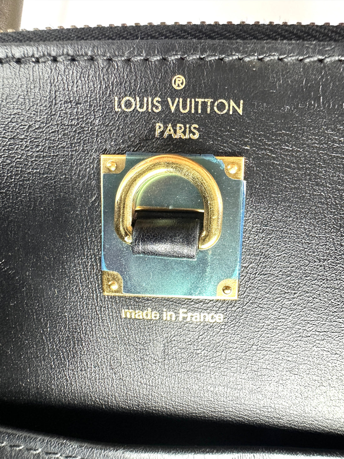Louis Vuitton City Steamer Black Taurillon Leather Handle Bag LV3354