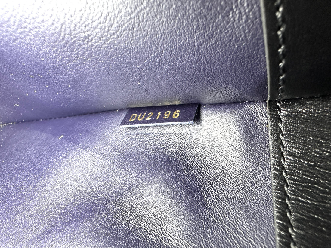Louis Vuitton City Steamer Black Taurillon Leather Handle Bag LV3354