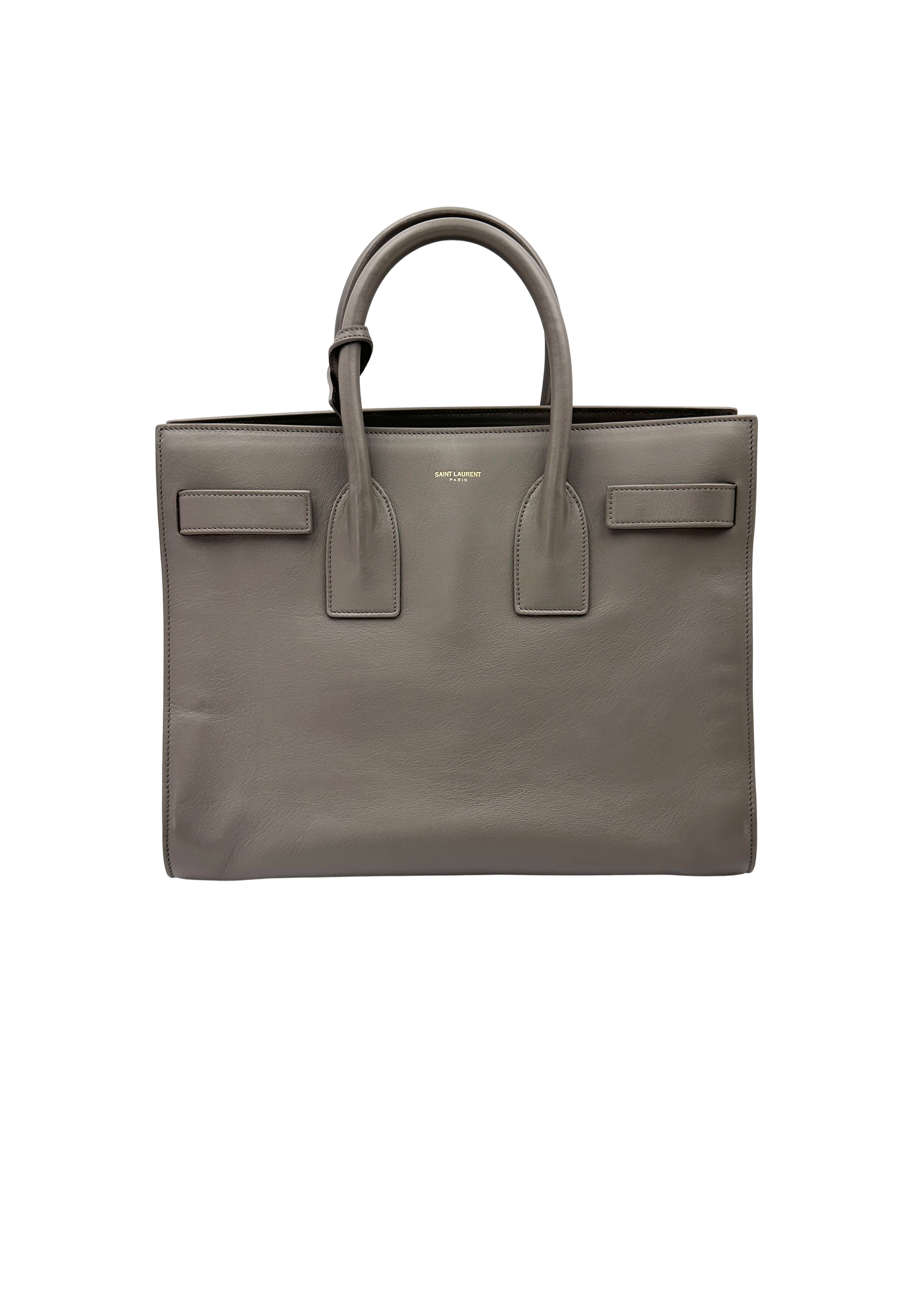 Saint Laurent Sac de Jour Grey Leather Handle Bag SL303