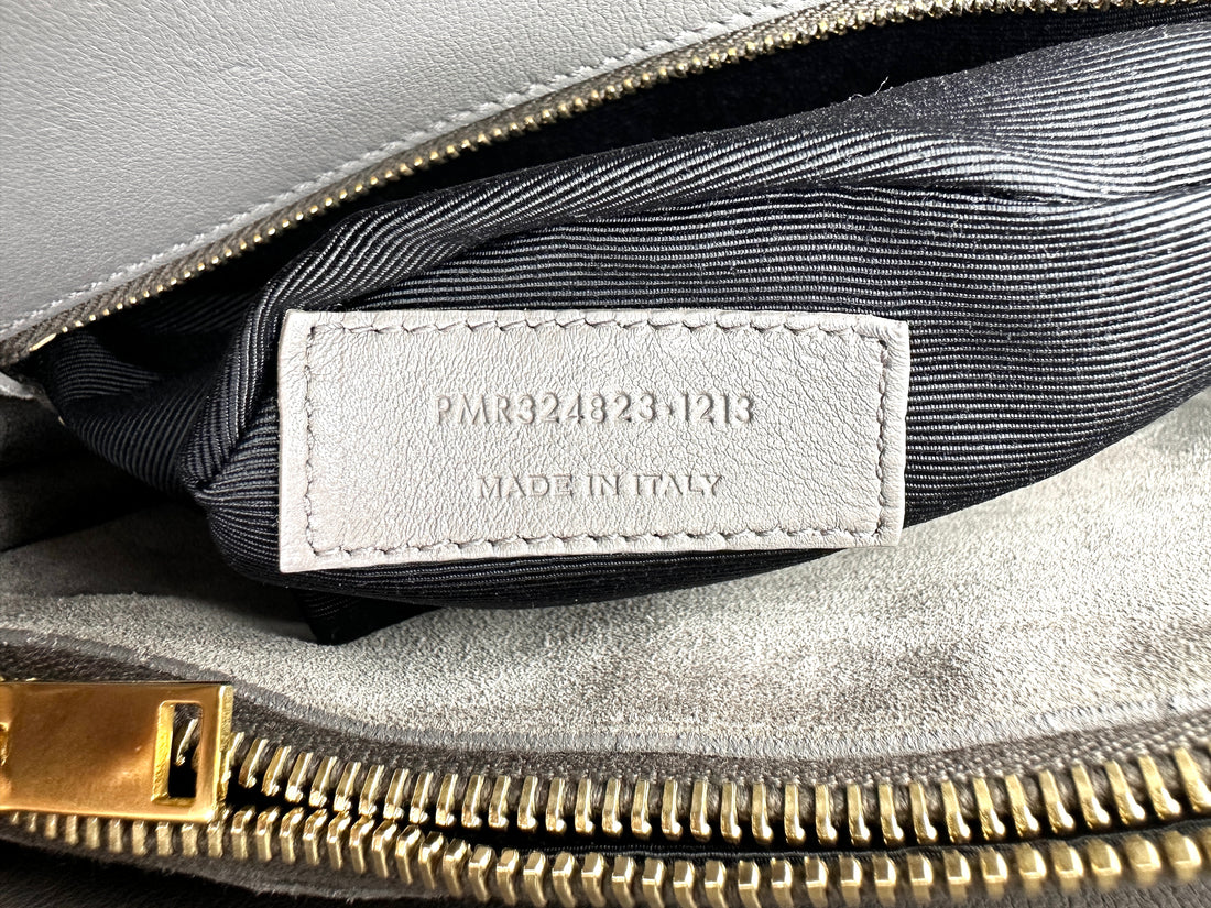 Saint Laurent Sac de Jour Grey Leather Handle Bag SL303